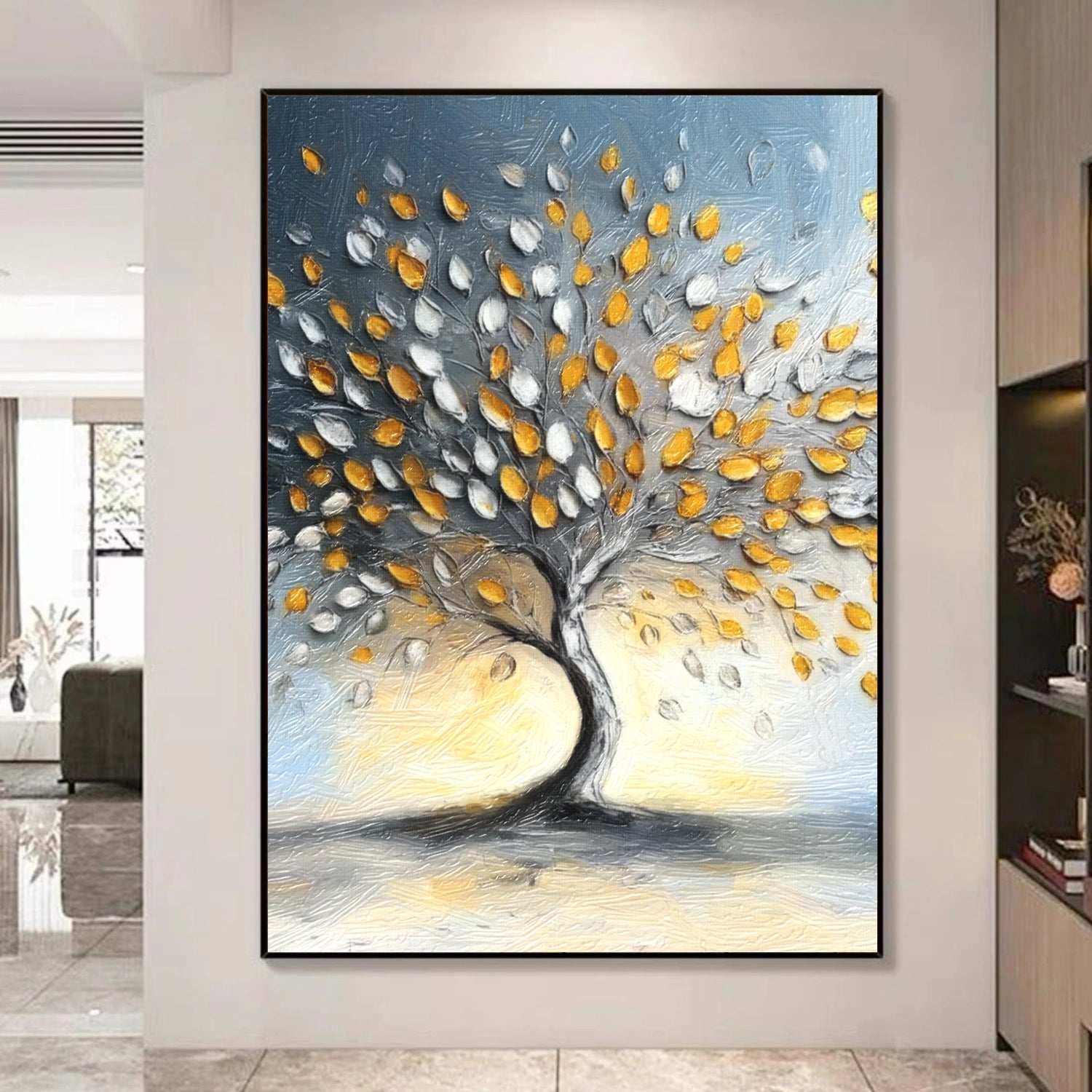 Tree Abstract Textured Wall Art #TP059