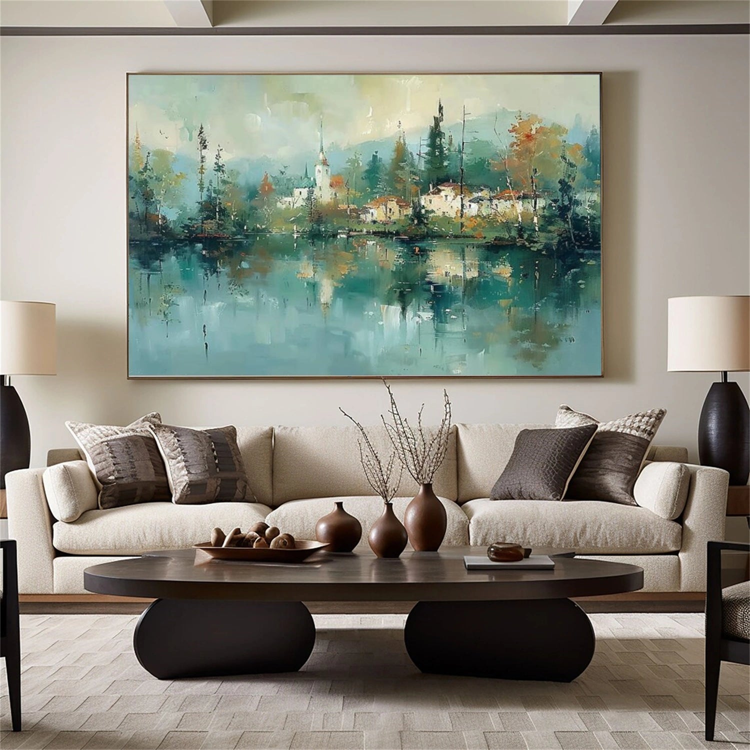 Ocean And Sky Abstract Wall Art #OS103