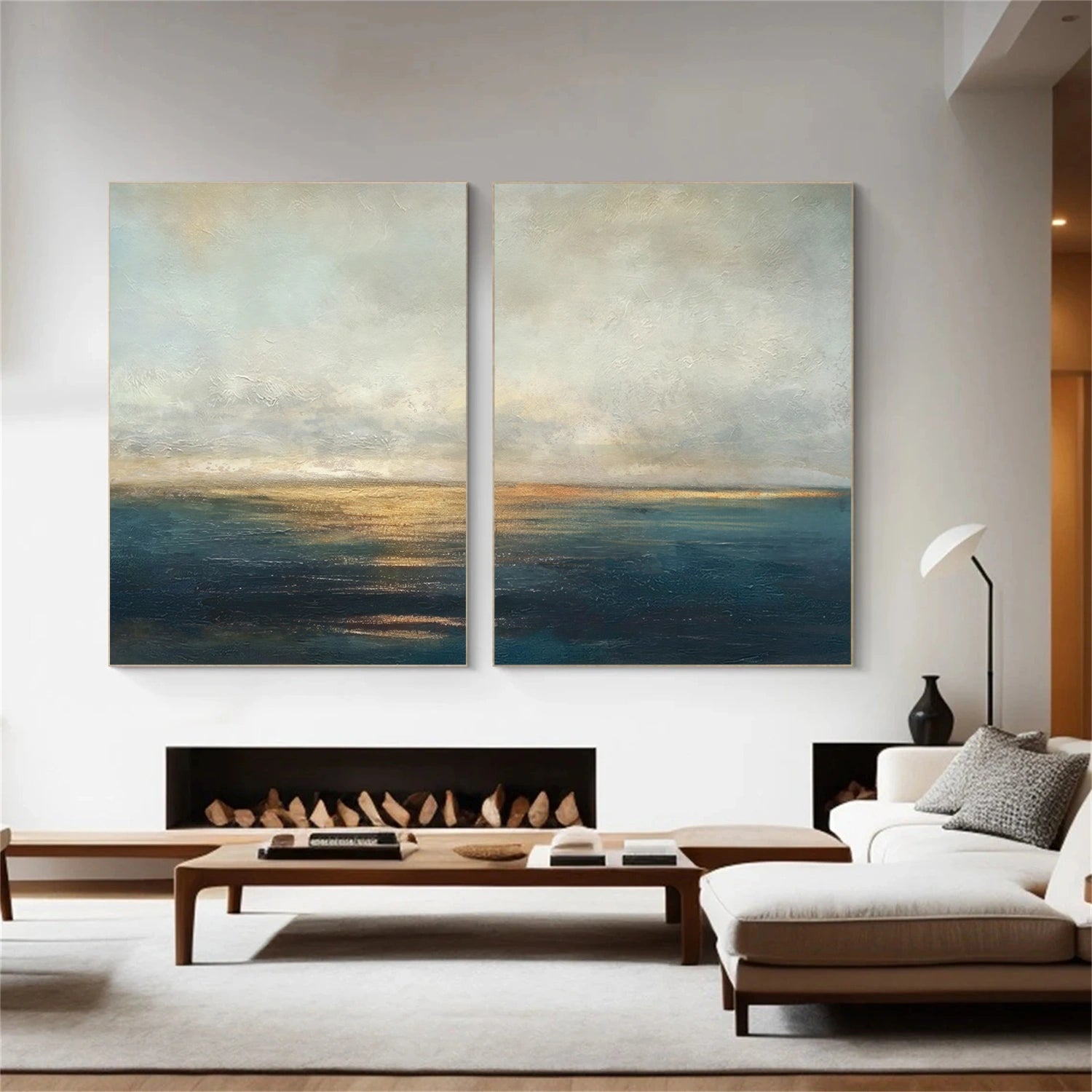 Abstract Canvas Wall Art Set of 2 #AP328