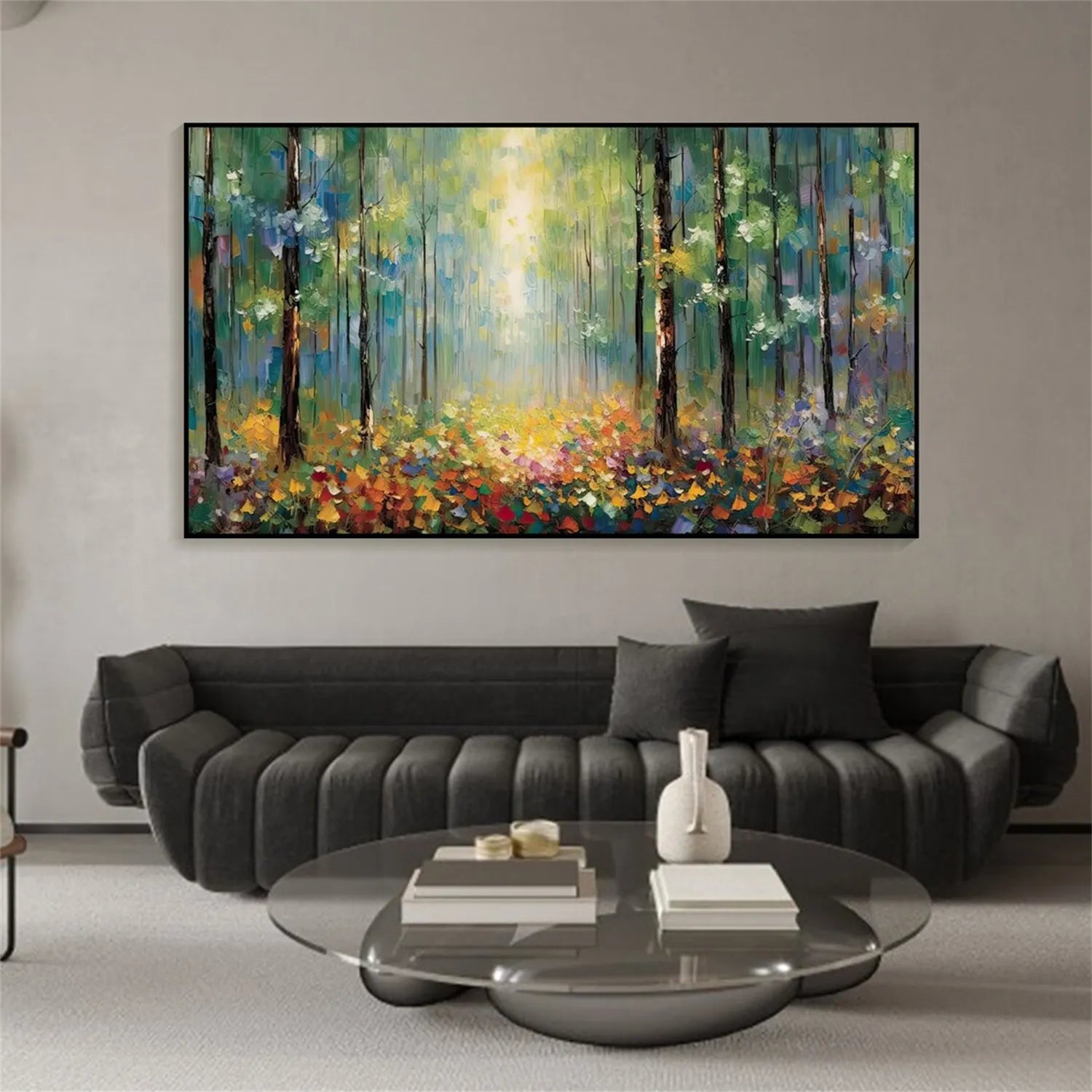 Colorful Landscape Abstract Wall Art #AP046