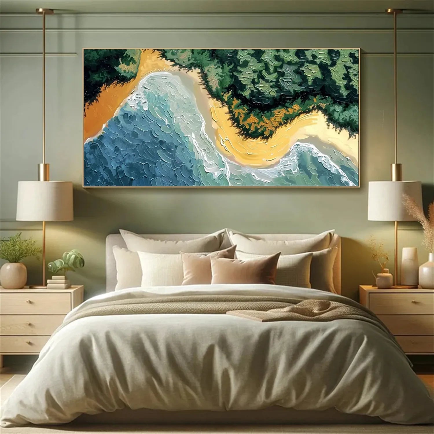 Colorful Landscape Abstract Wall Art #AP047