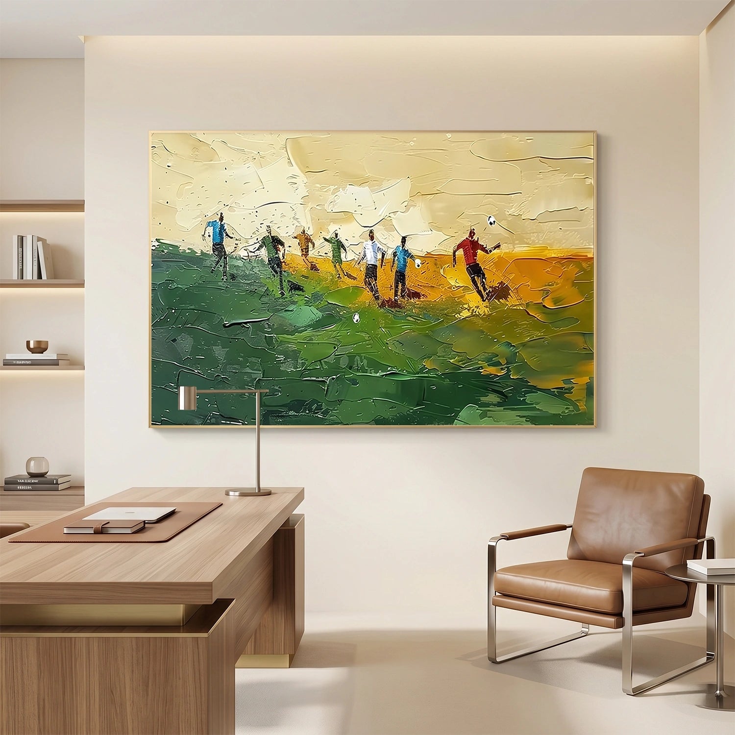 Football Sport Textured Wall Art #MS115