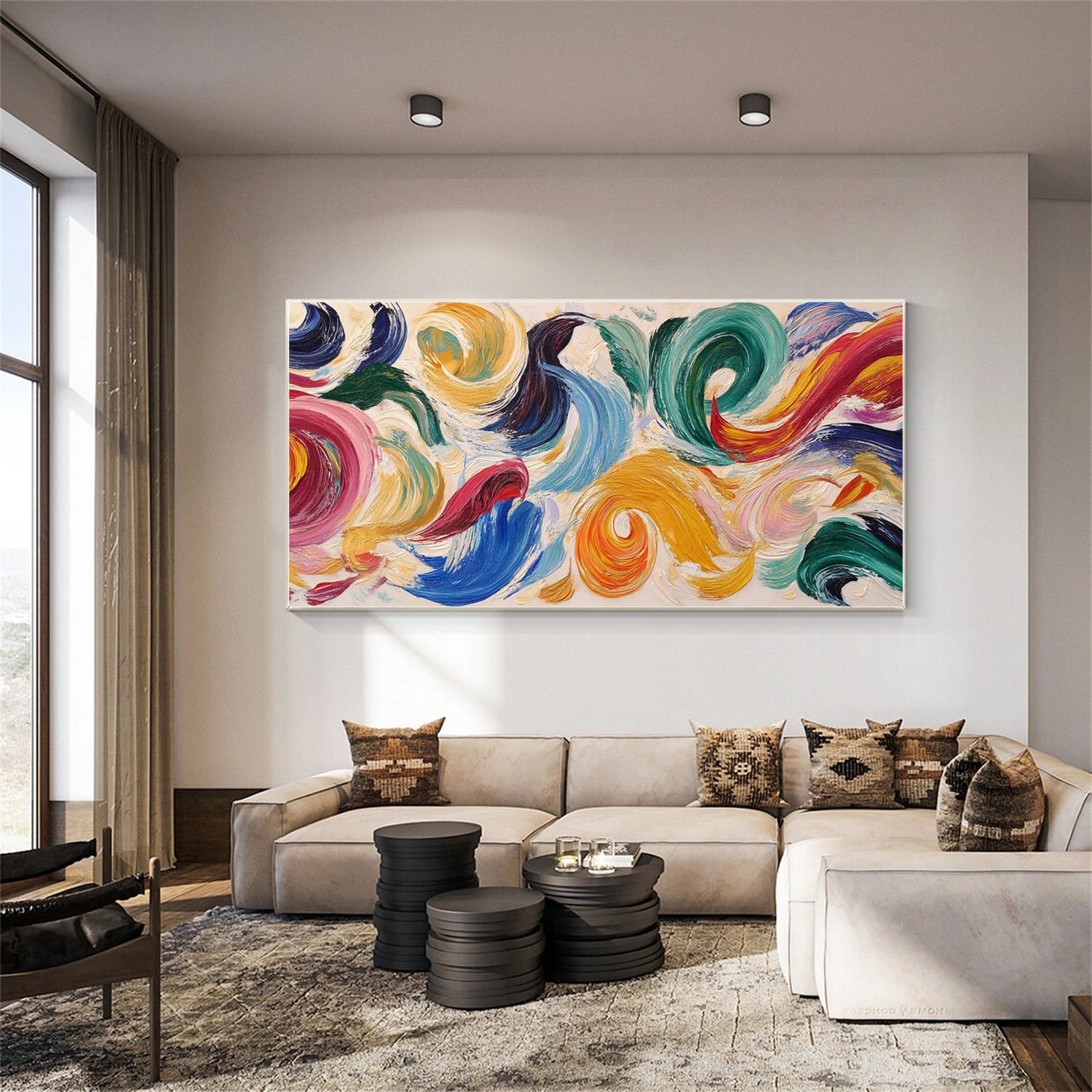 Colorful Abstract Canvas Wall Art #AP365