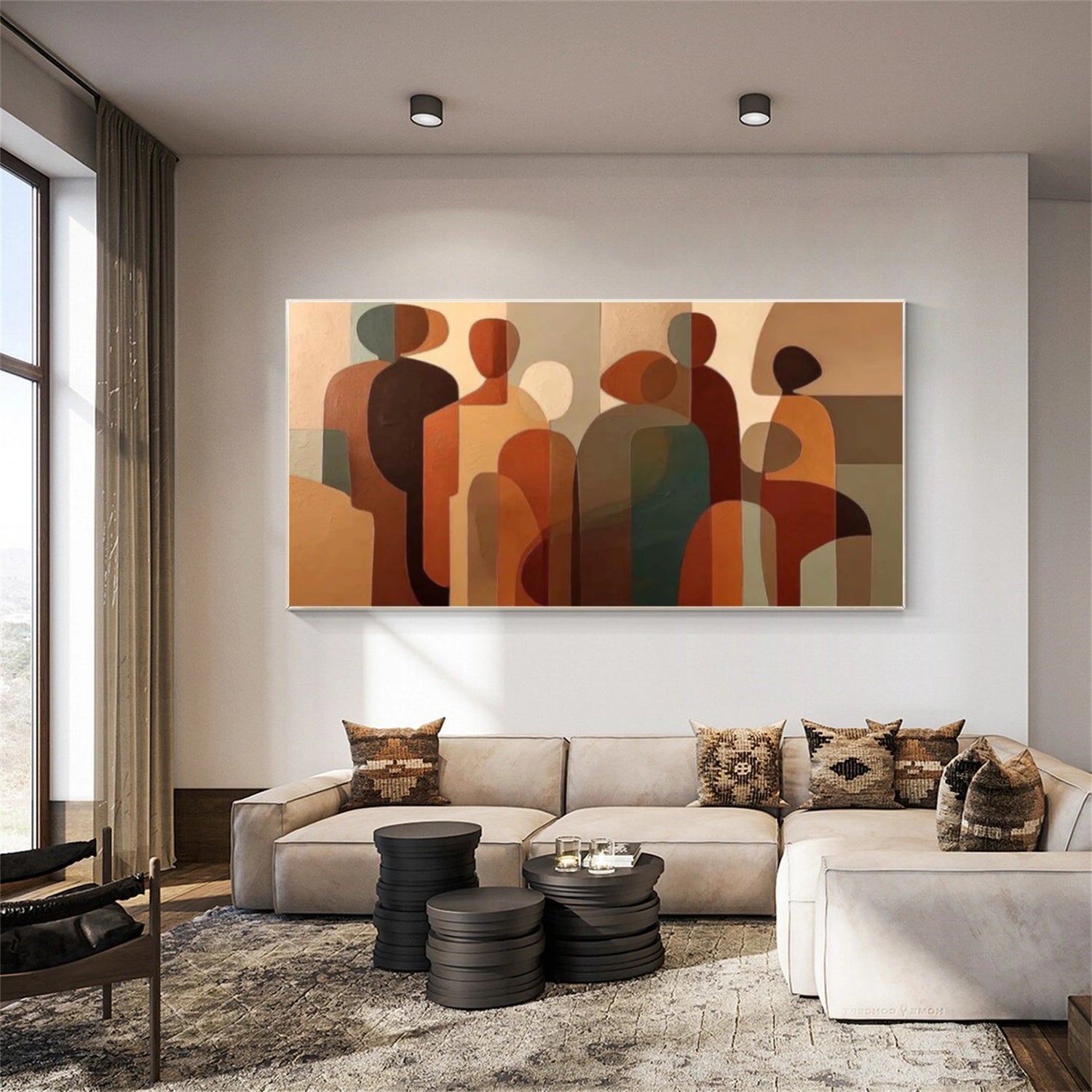 Abstract Textured Wall Art #AT146