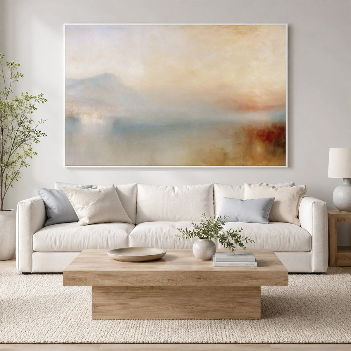Ocean And Sky Abstract Wall Art #OS246