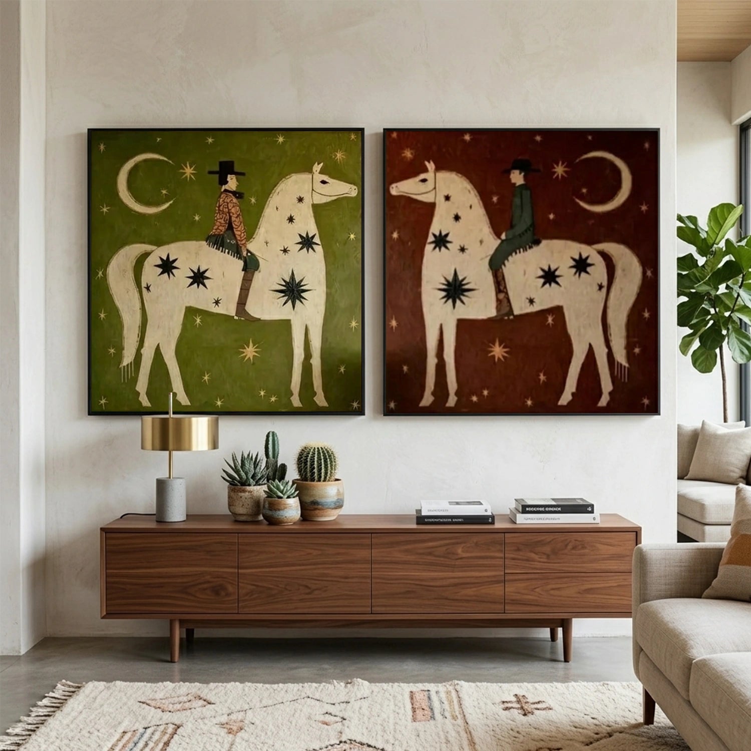 Vintage Americana Art Set of 2 #VT071