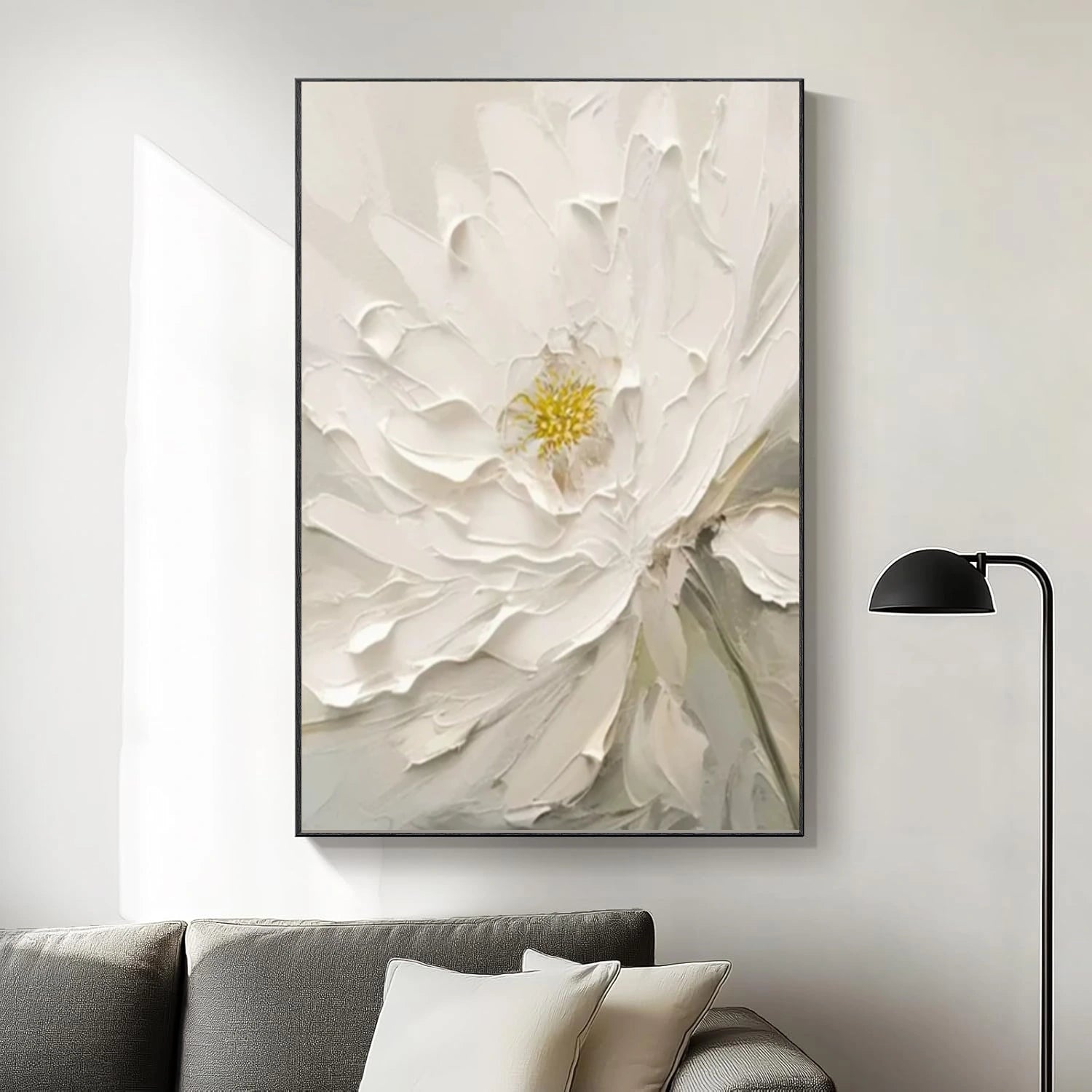Flower Abstract Textured Wall Art #FP151