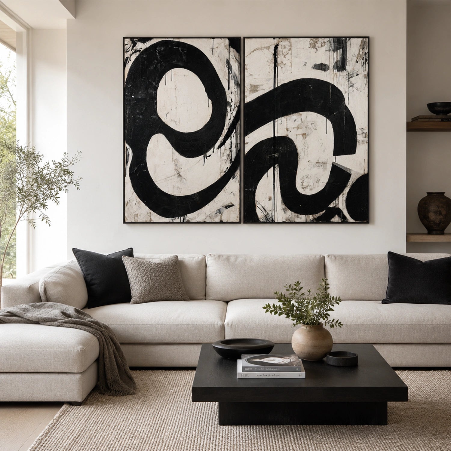 Wabi Sabi Canvas Art Set of 2 #WS151
