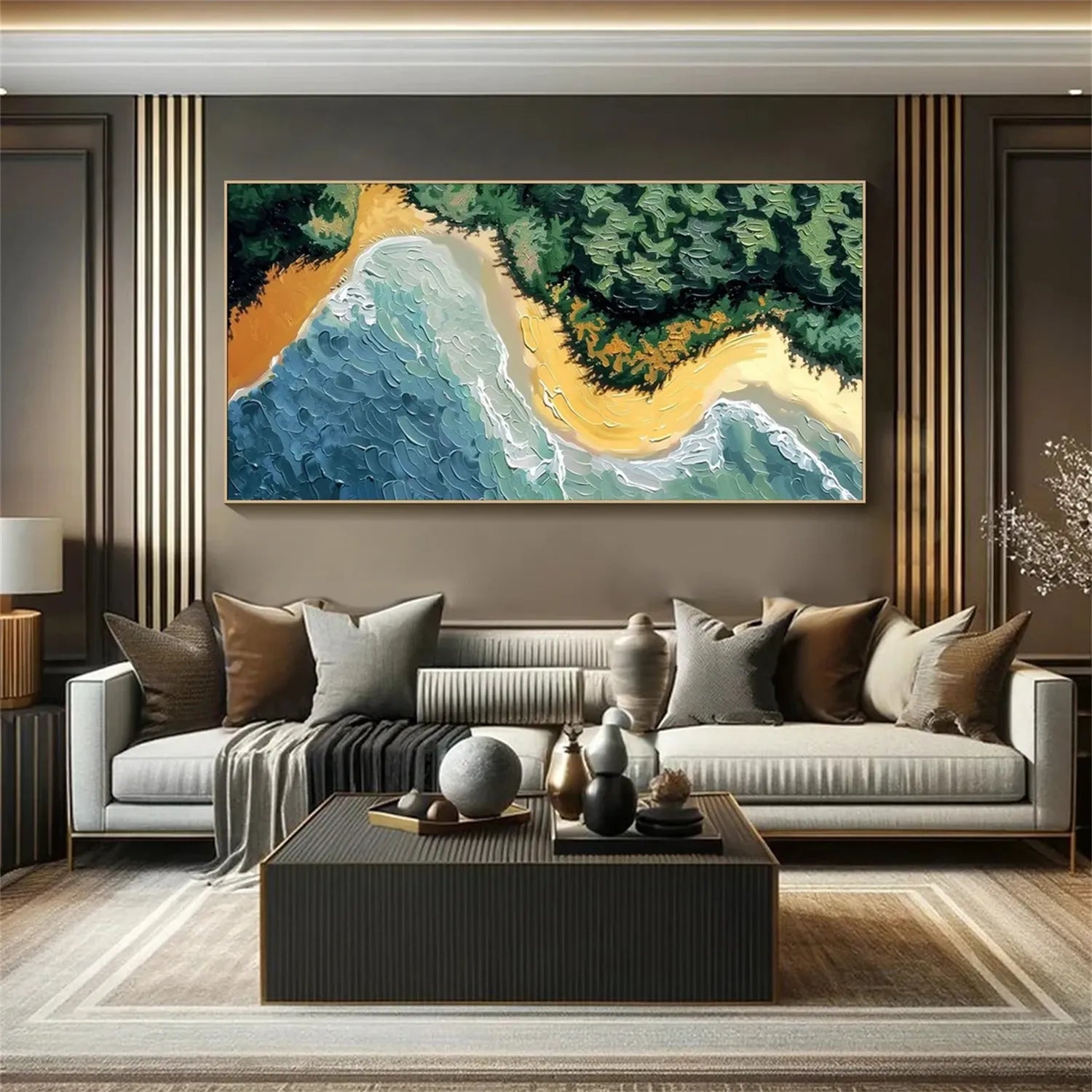 Colorful Landscape Abstract Wall Art #AP047