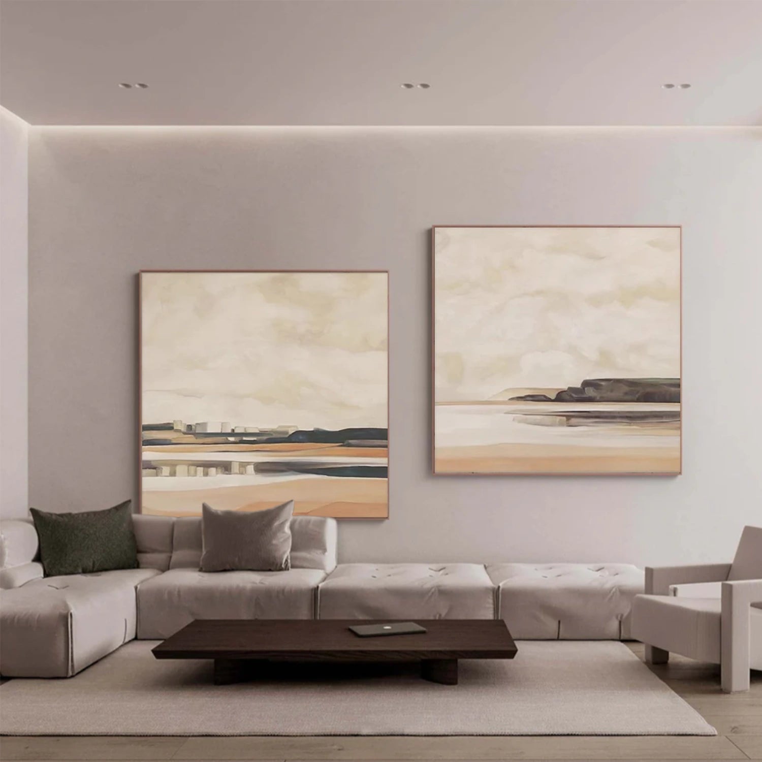 Abstract Canvas Wall Art Set of 2 #AP323