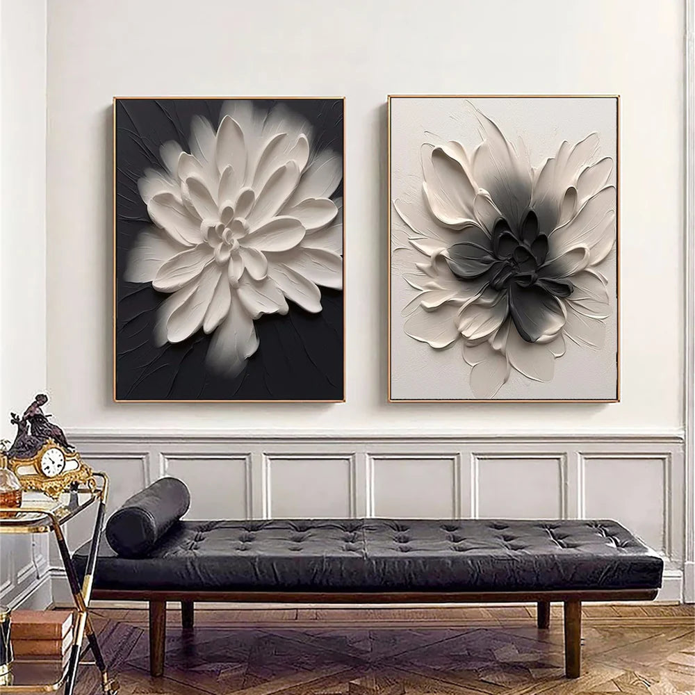 Flower Textured Painting Canvas #FP085