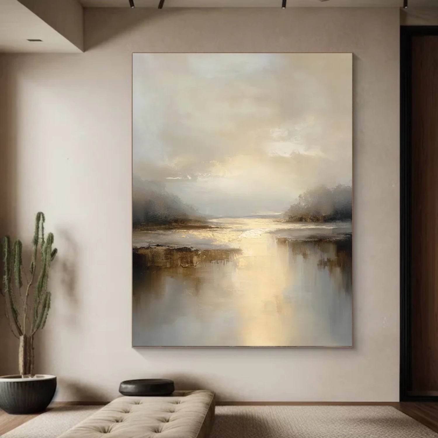 Ocean And Sky Abstract Wall Art #OS095