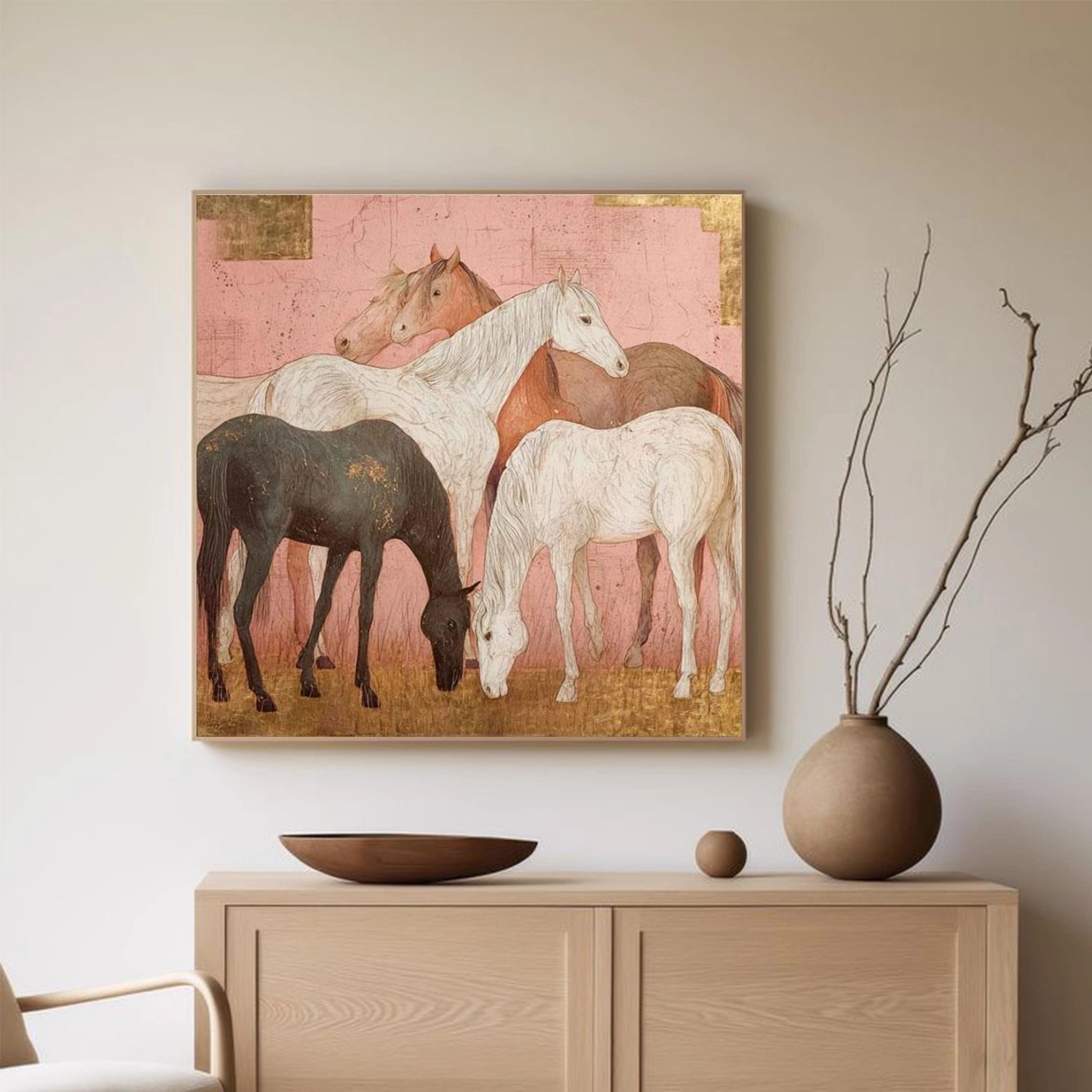 Abstract Animal Horse Wall Art #AC090