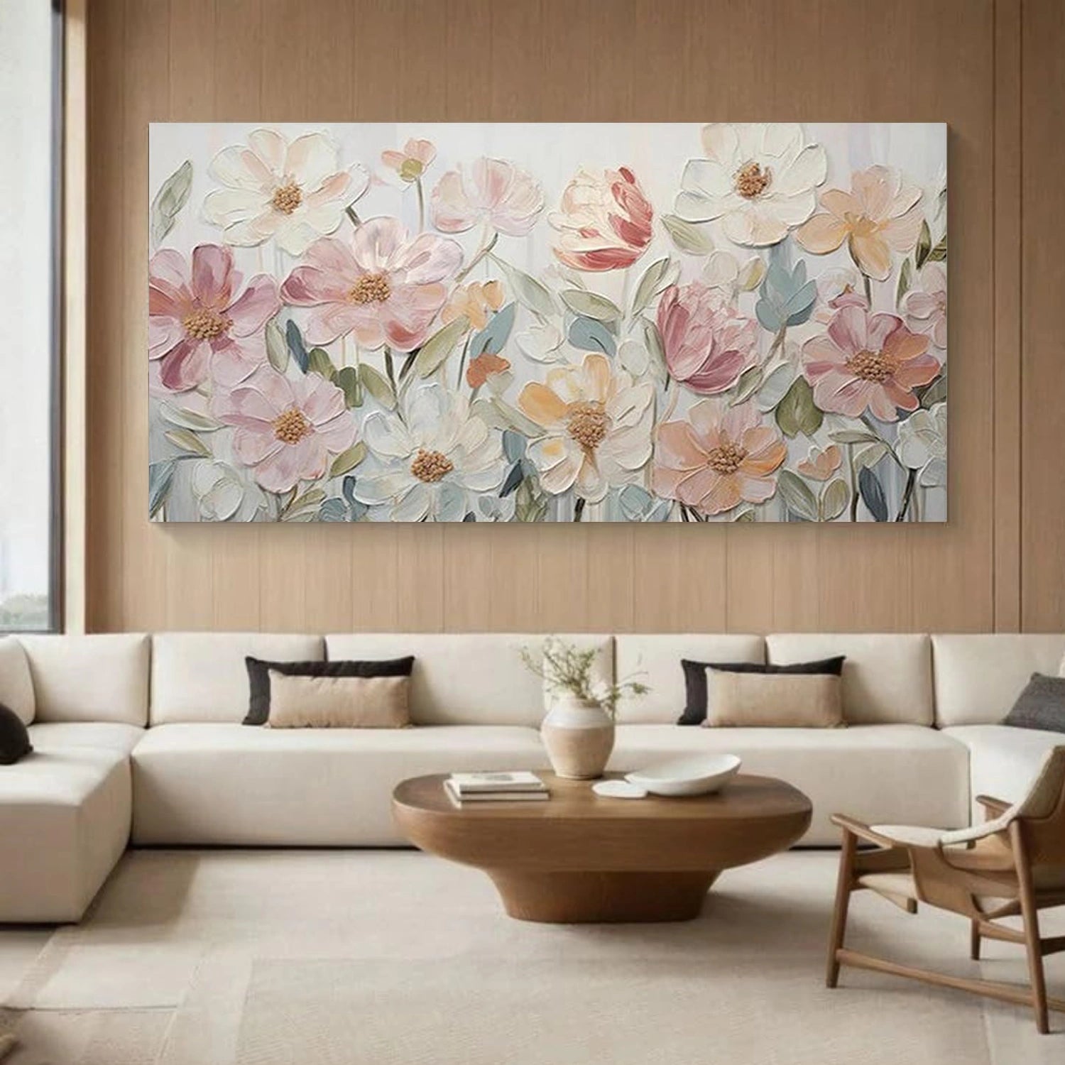 Flower Abstract Textured Wall Art #FP184