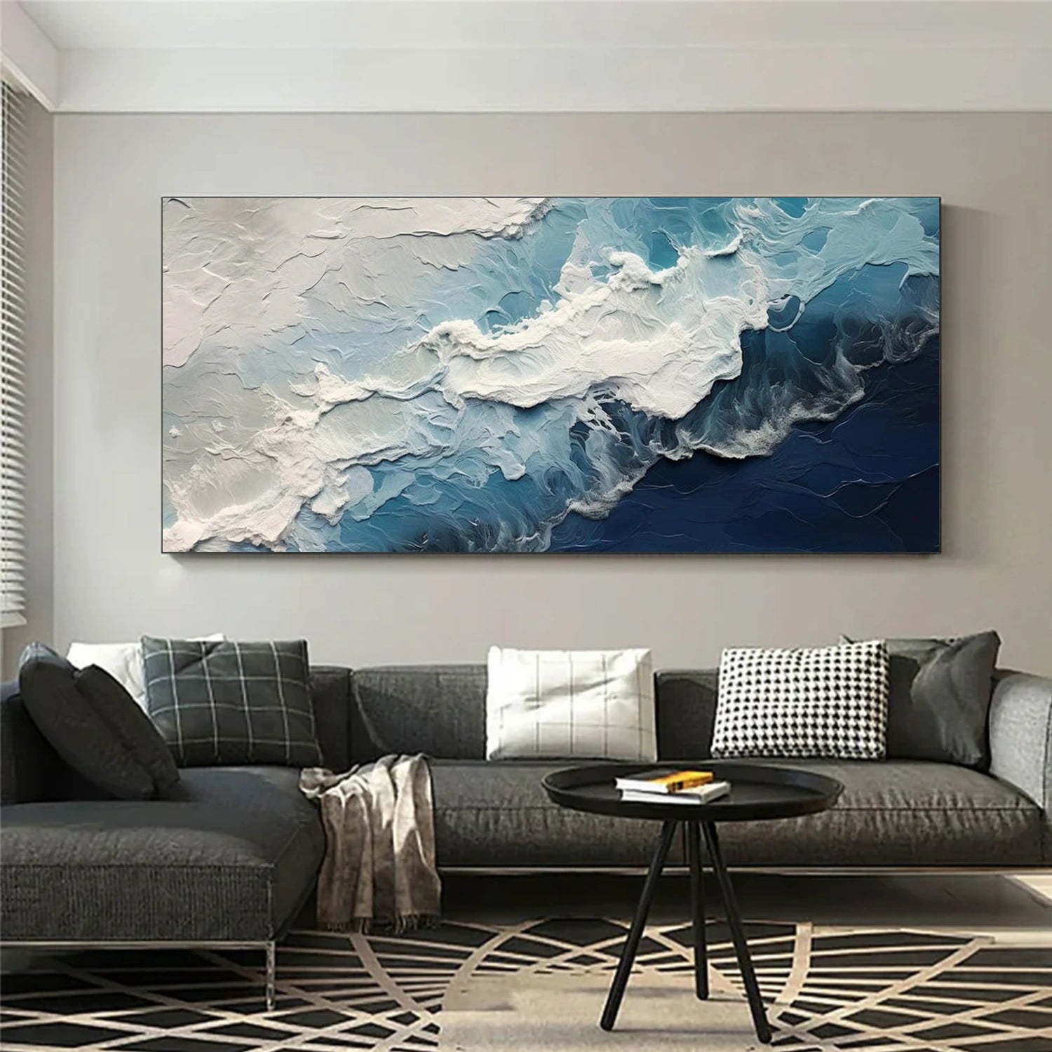 Ocean Abstract Textured Wall Art #OP065