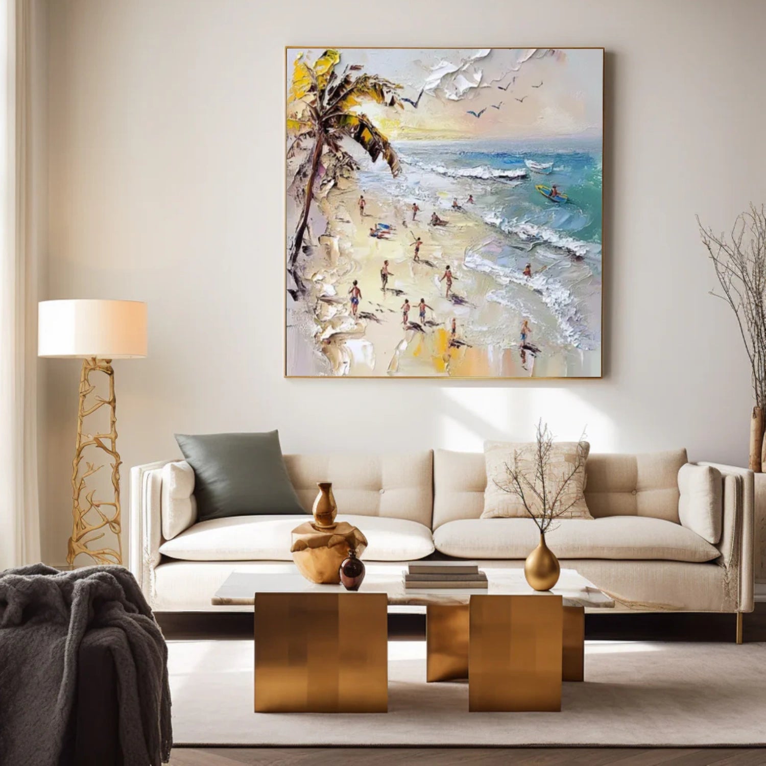 Surfing Sport Textured Wall Art #MS040
