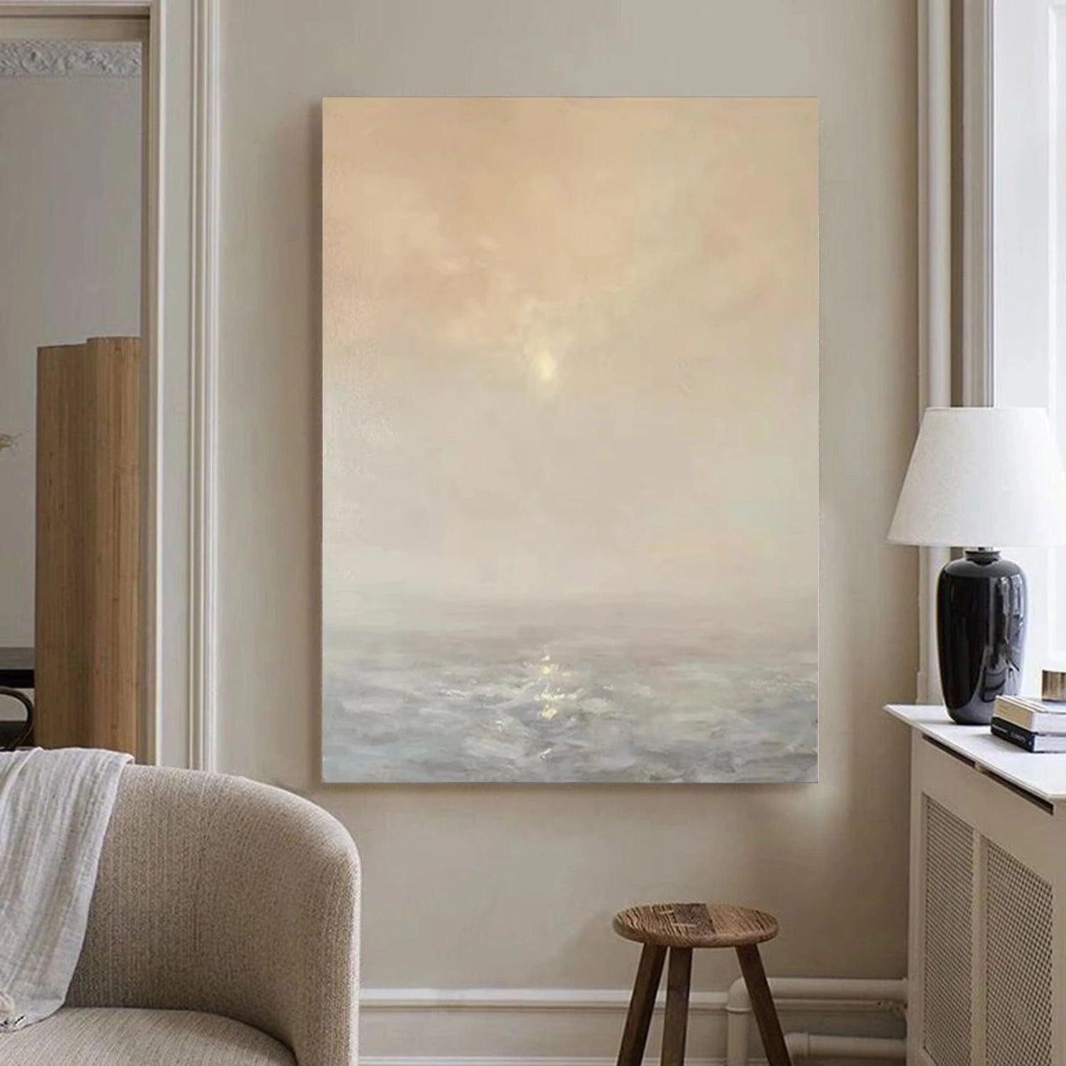 Ocean And Sky Abstract Wall Art #OS067