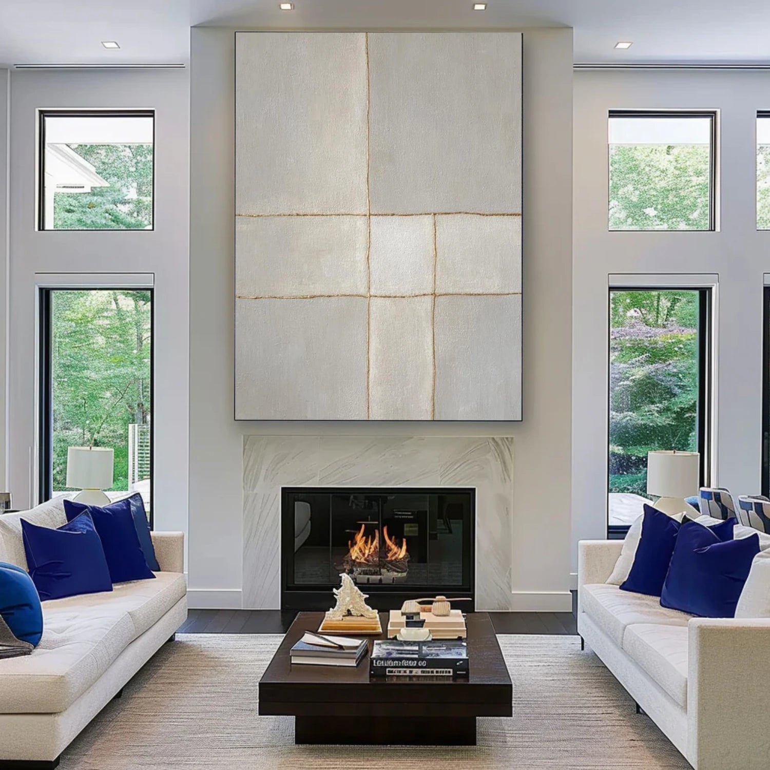 Gray Minimalist Canvas Art #MT192