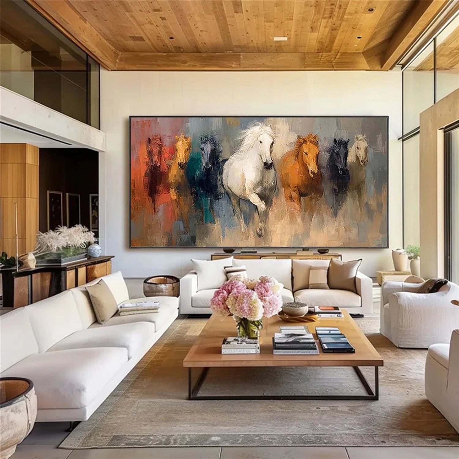 Abstract Animal Horse Wall Art #AC097