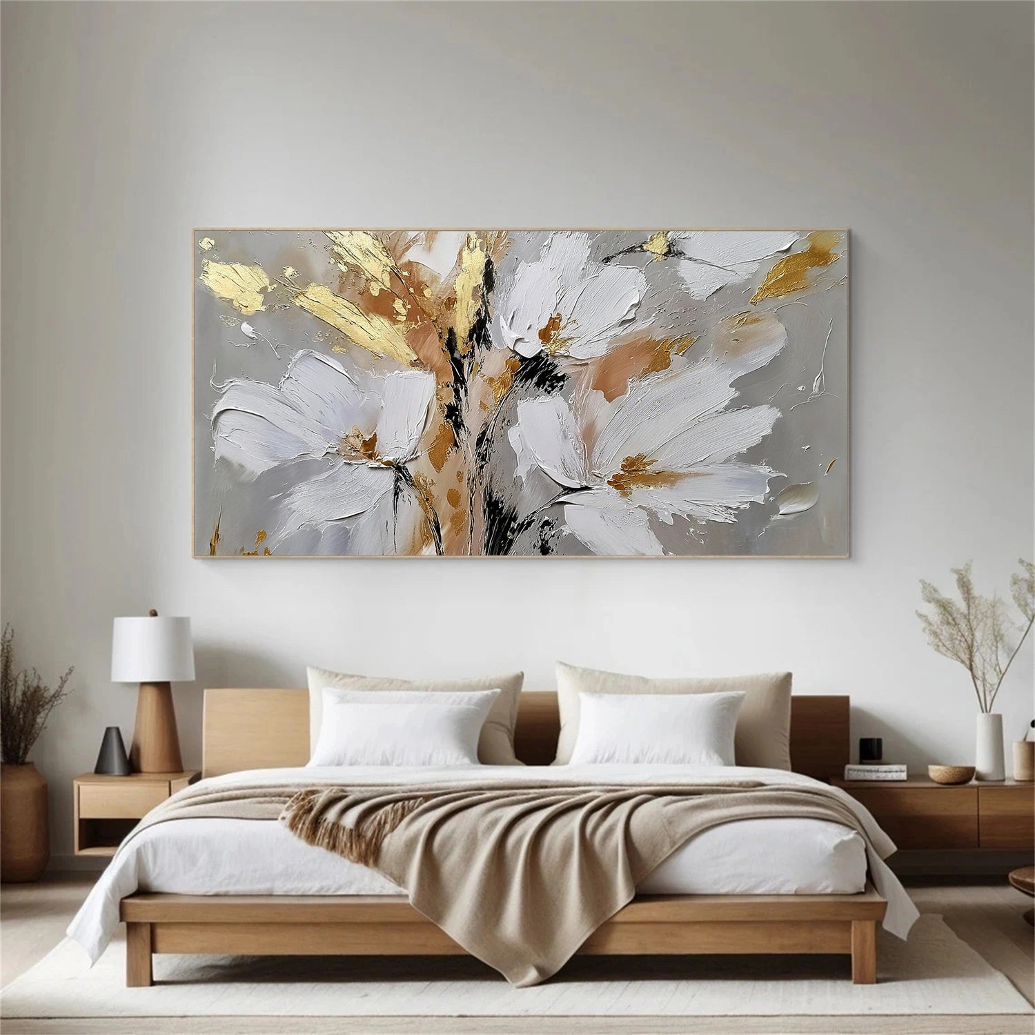 Flower Abstract Textured Wall Art #FP170