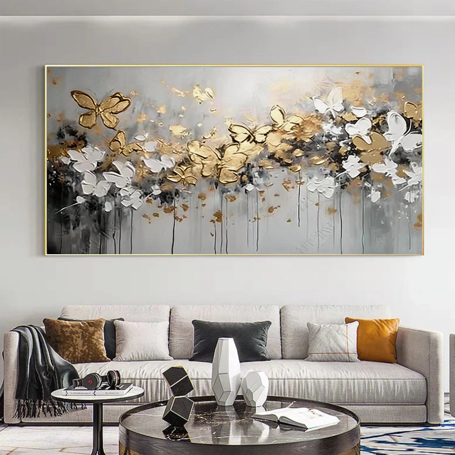 Flower Abstract Textured Wall Art #FP194