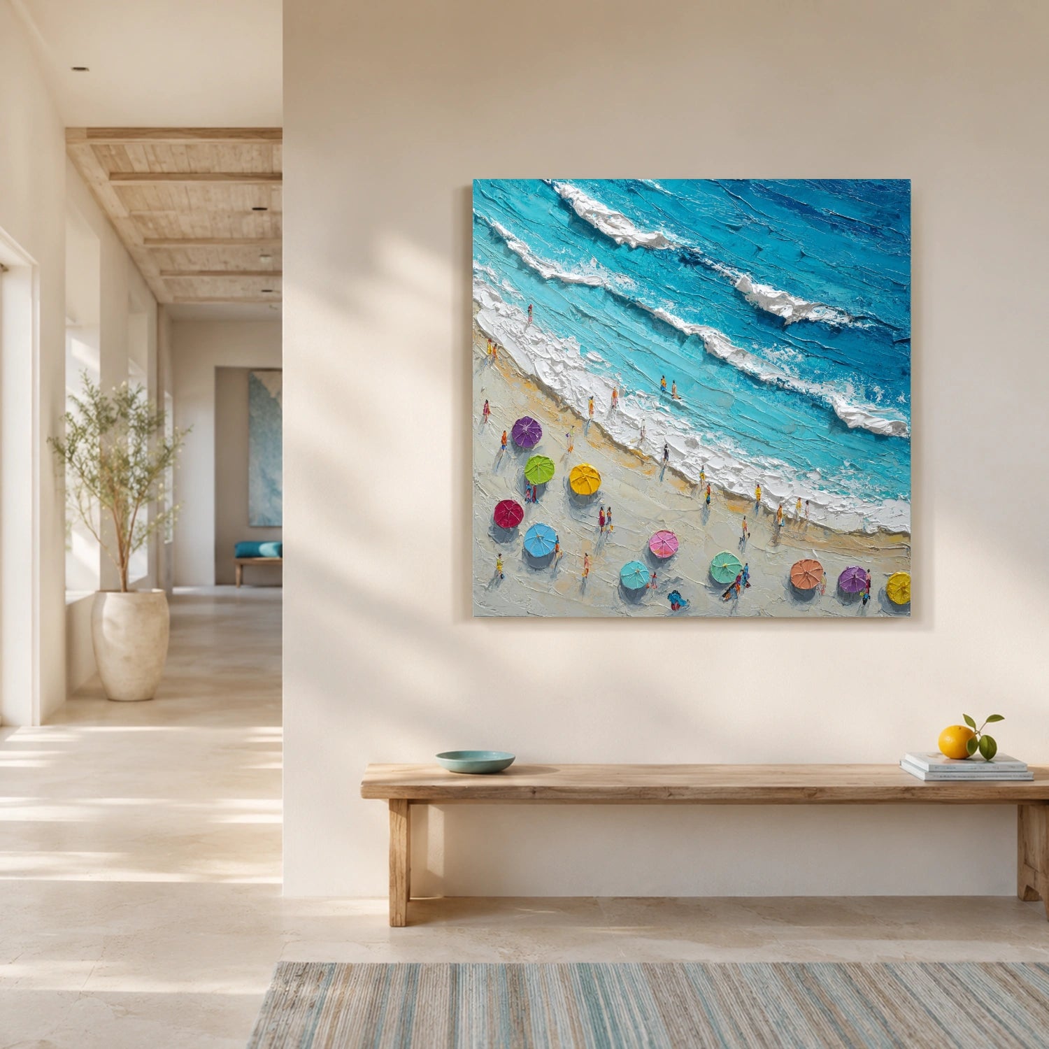 Ocean Abstract Textured Wall Art #OP074
