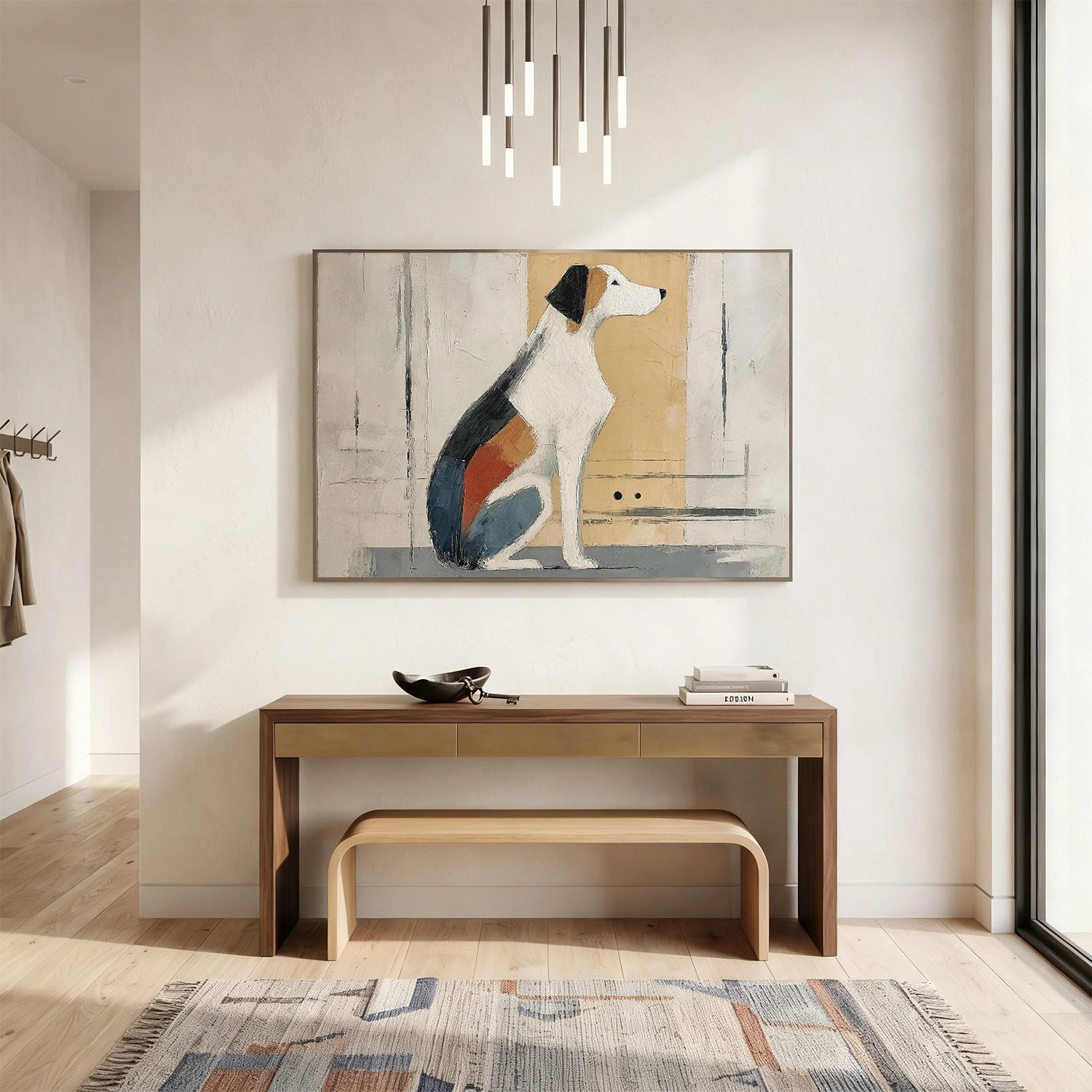 Abstract Animal Dog Wall Art #AC138