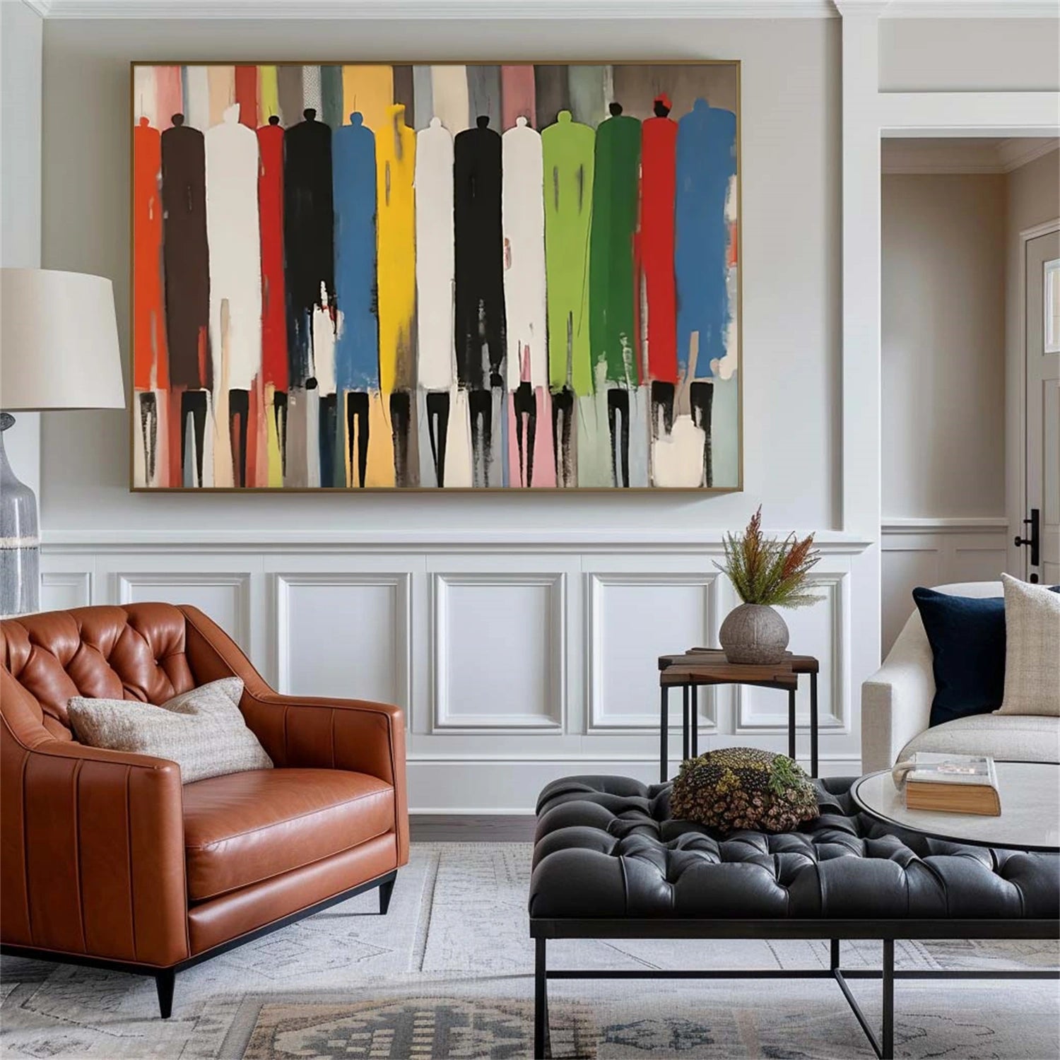Abstract People Canvas Art #AE036