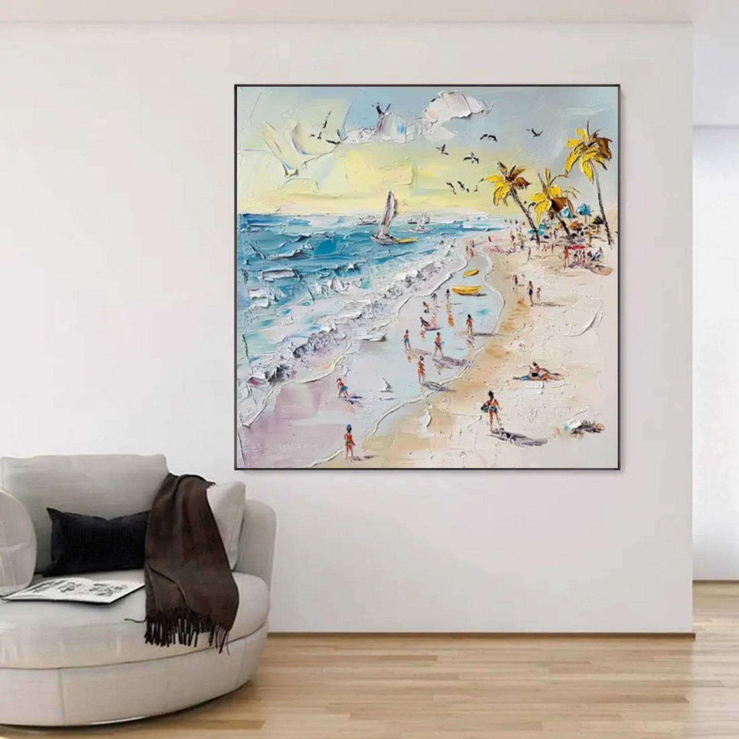 Surfing Sport Textured Wall Art #MS041