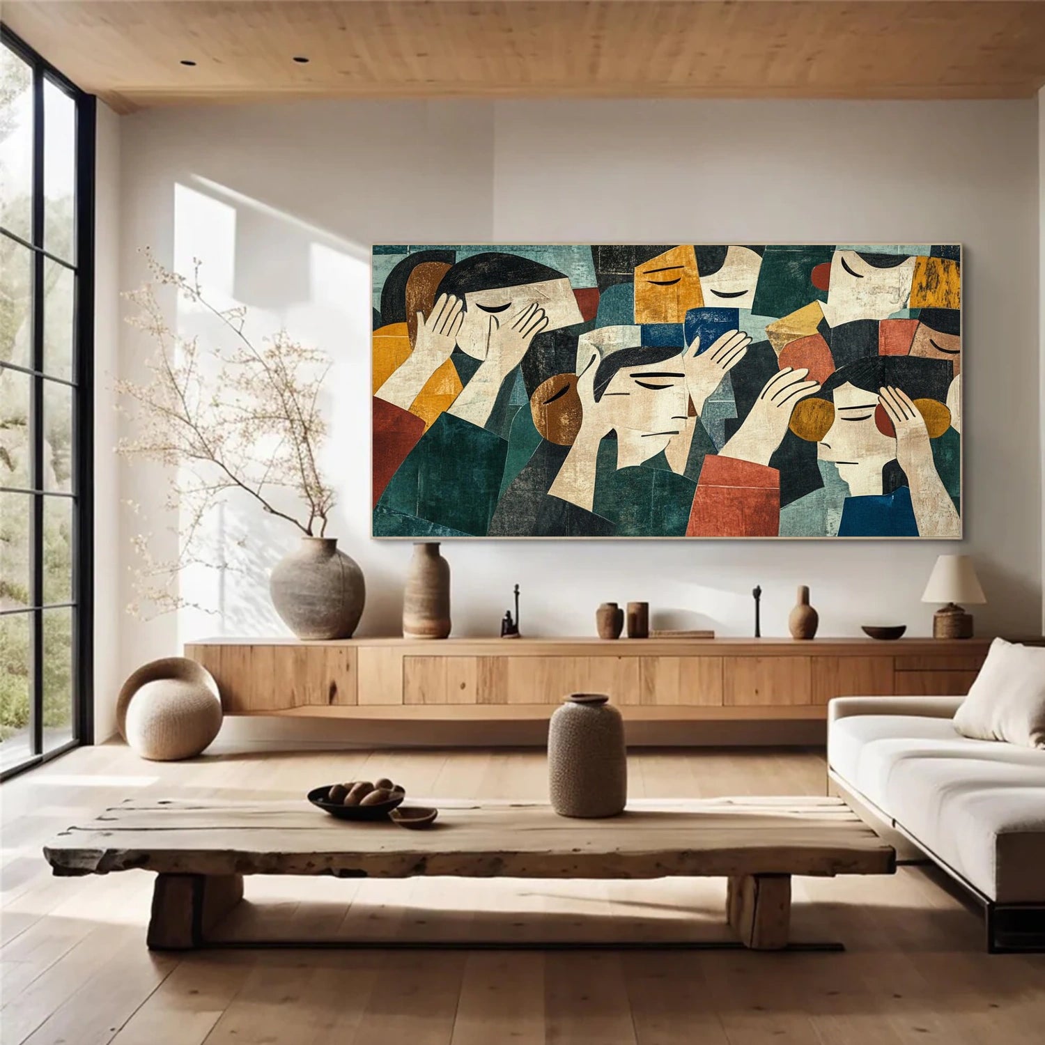 Abstract Portrait Canvas Art #AE120