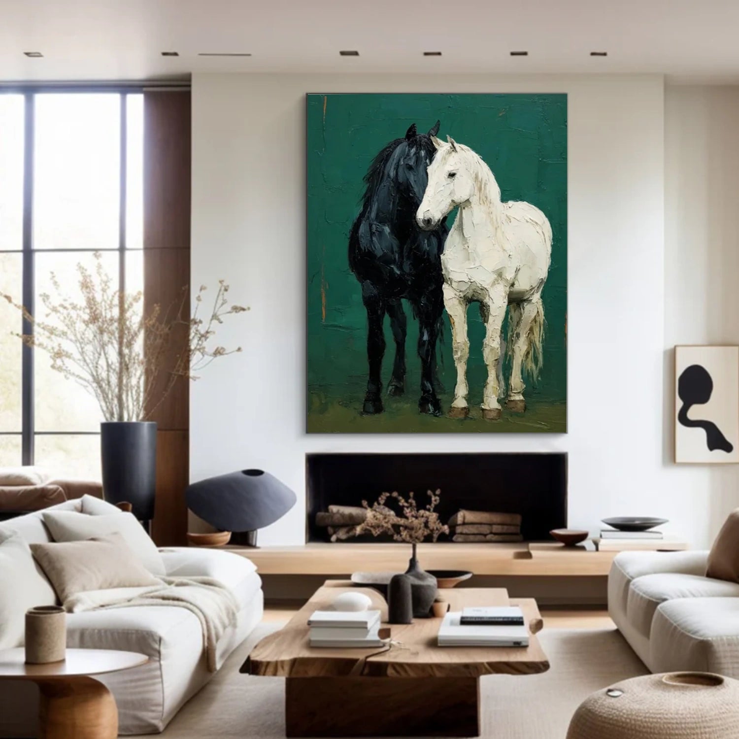 Abstract Animal Horse Textured Wall Art #AC100