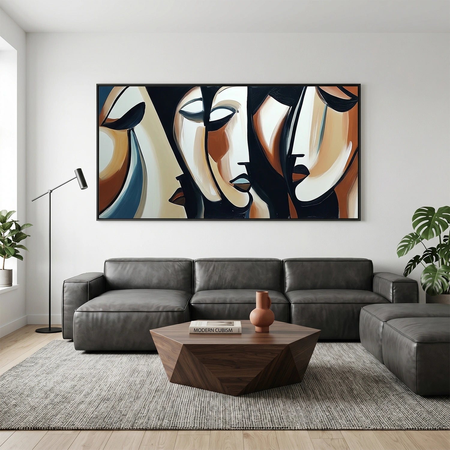 Abstract Portrait Canvas Art #AE146