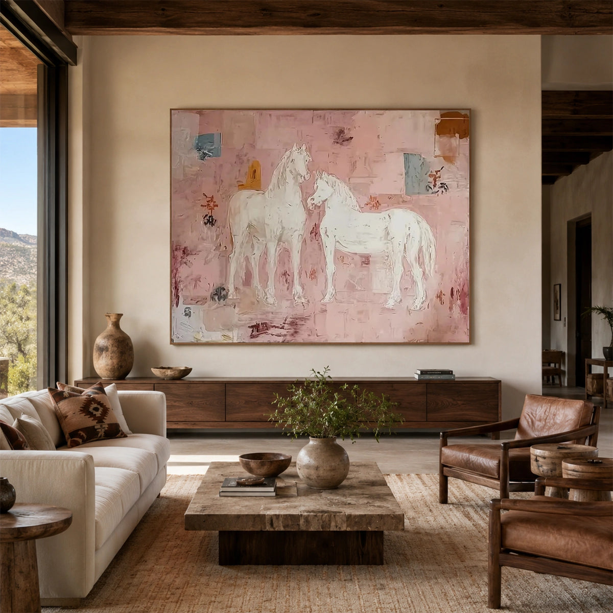 Abstract Animal Horse Wall Art #AC147
