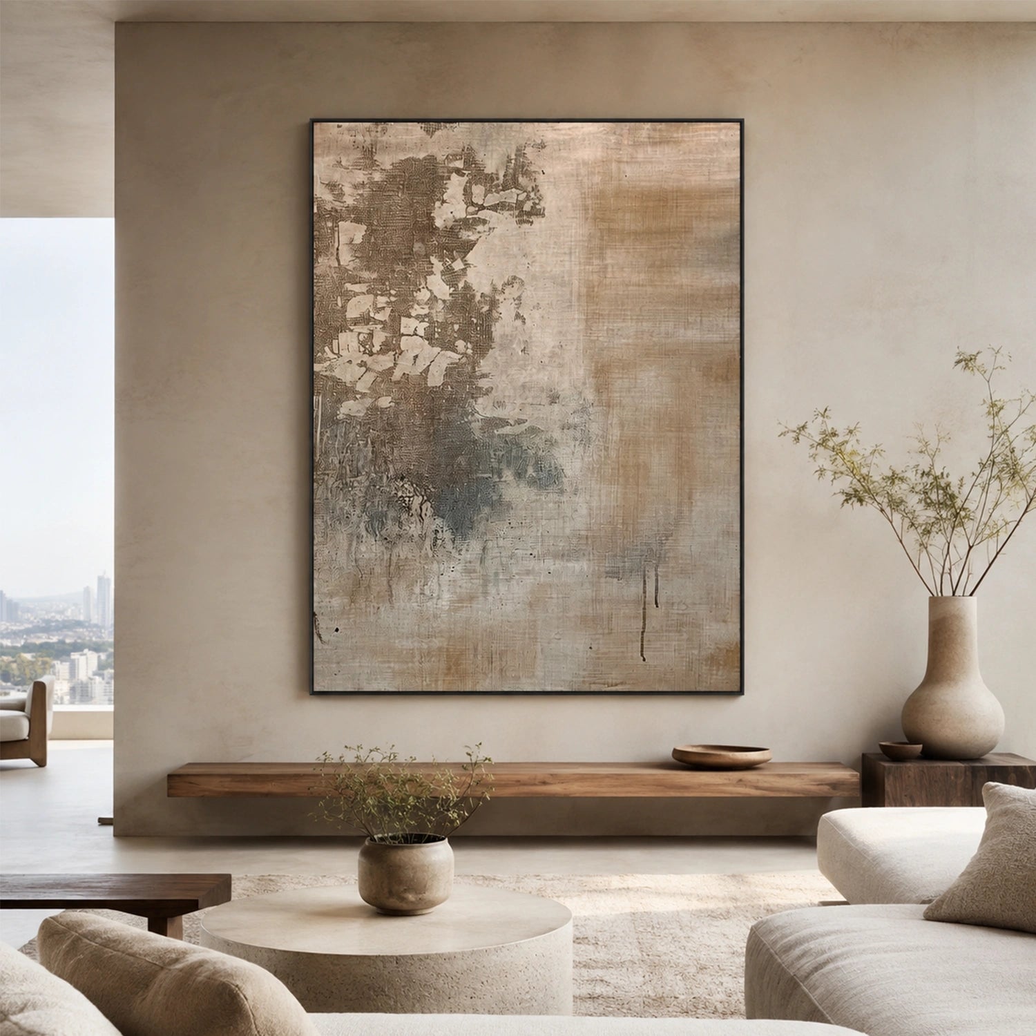 Abstract Canvas Wall Art #AP398