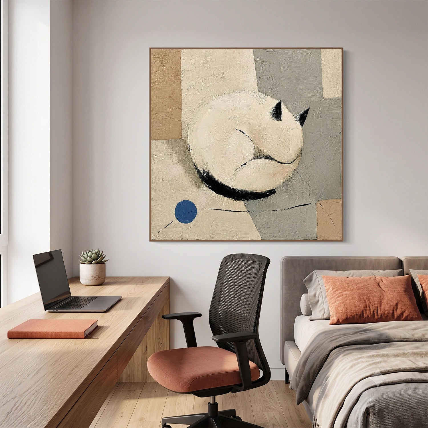 Abstract Animal Cat Wall Art #AC137