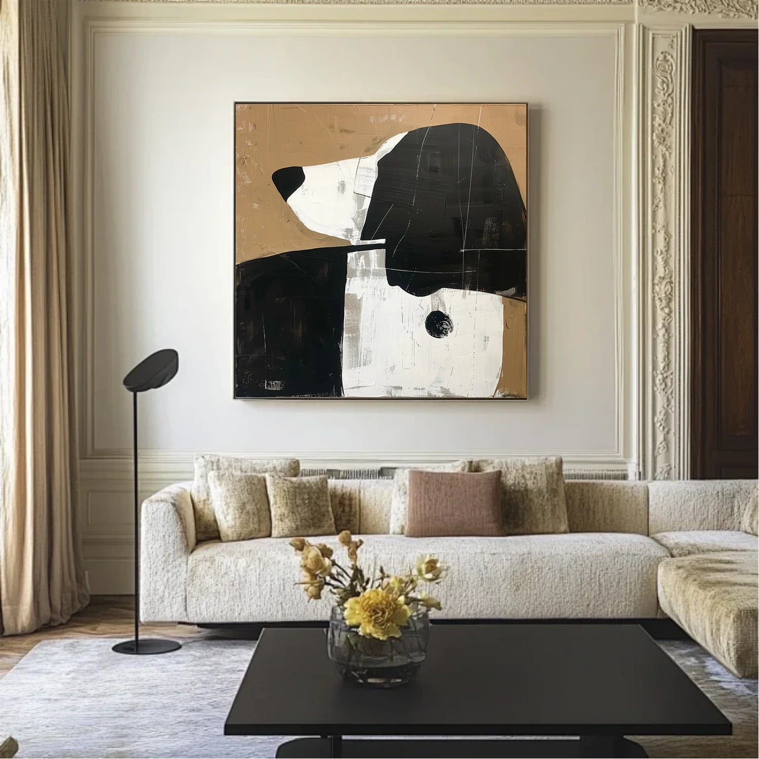 Abstract Animal Dog Wall Art #AC059