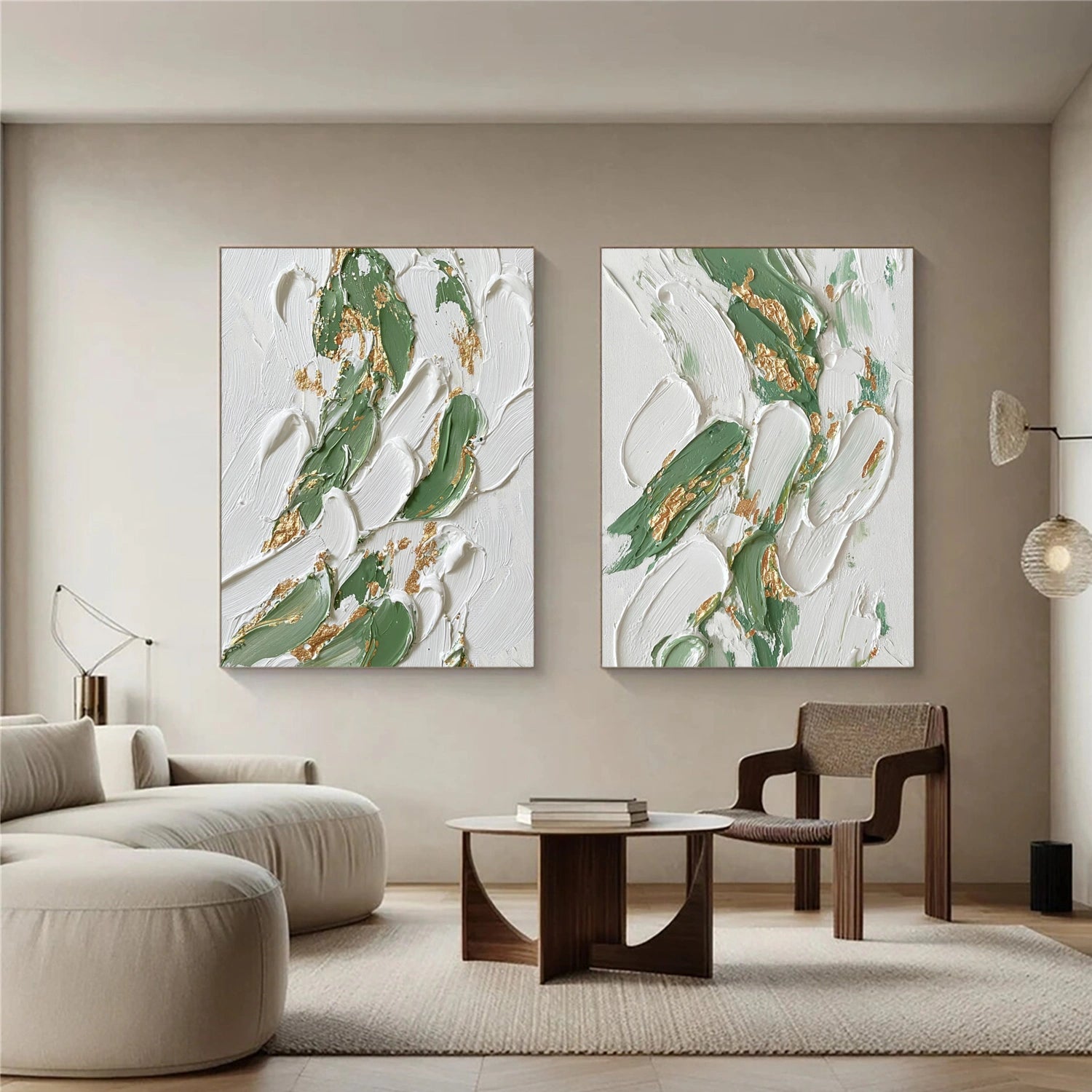 Abstract Textured Wall Art Set of 2 #AT133