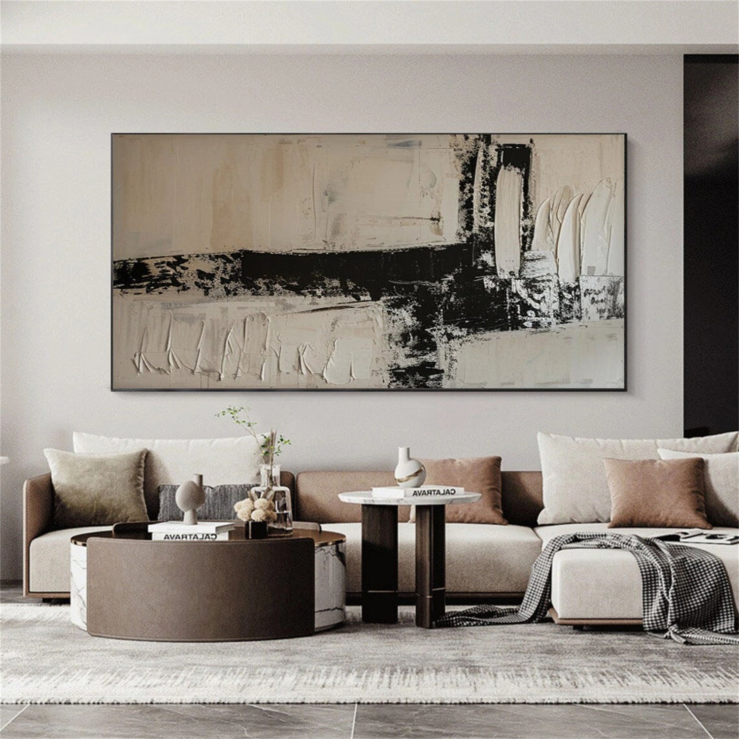 Wabi Sabi Textured Canvas Art #WS132