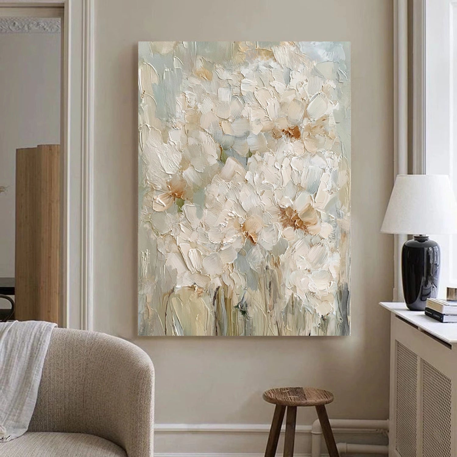 Flower Abstract Textured Wall Art #FP181