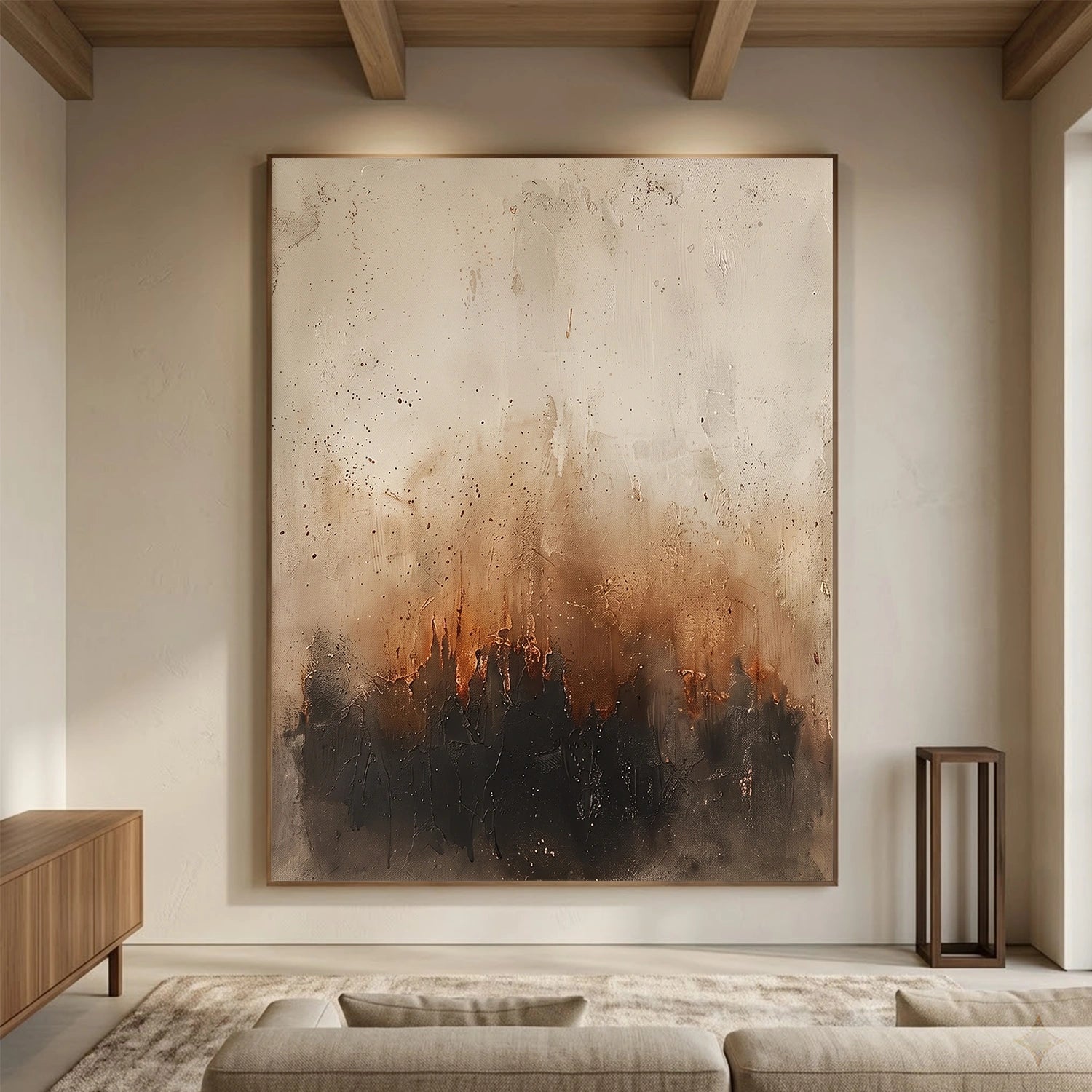 Abstract Canvas Wall Art #AP381