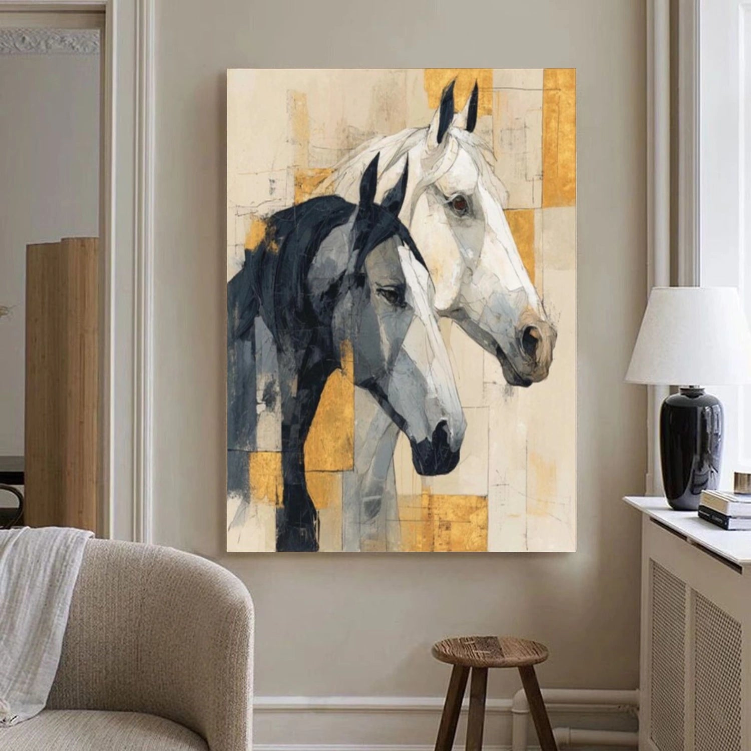 Abstract Animal Horse Wall Art #AC061