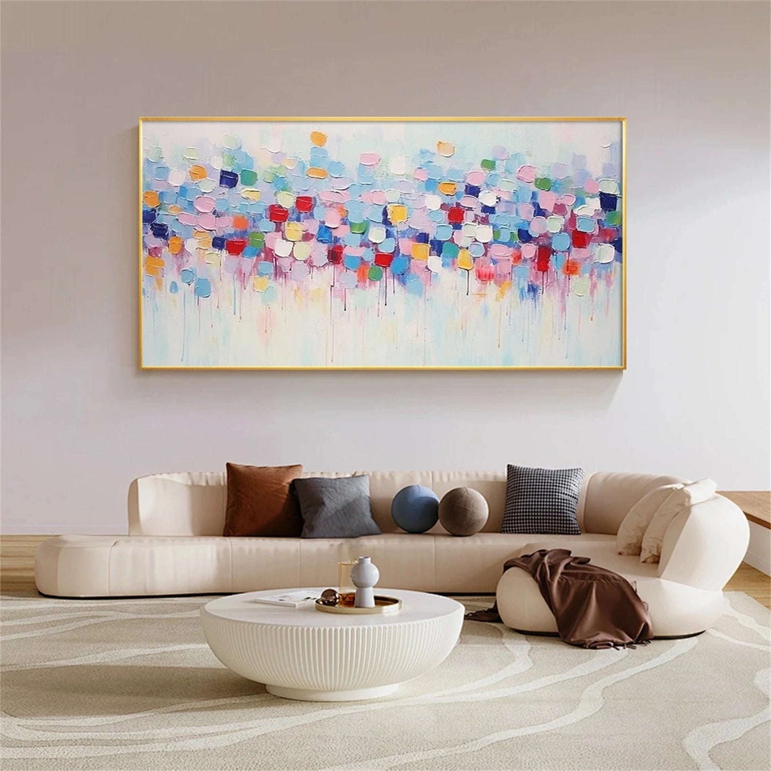 Colorful Abstract Painting Canvas #AP081