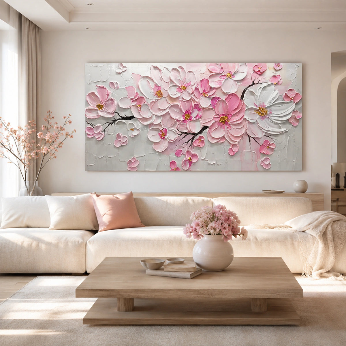 Flower Abstract Textured Wall Art #FP210