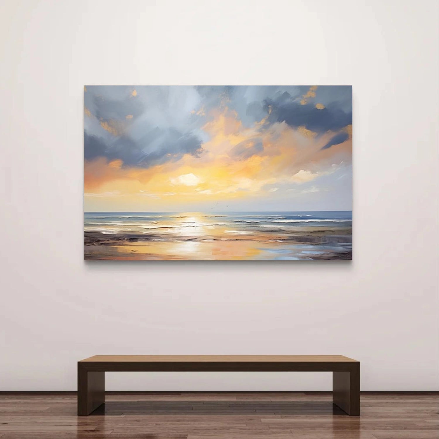 Ocean And Sky Abstract Wall Art #OS116
