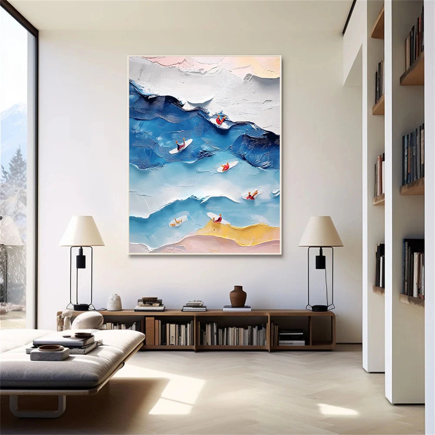 Swimming Sport Textured Wall Art #MS010