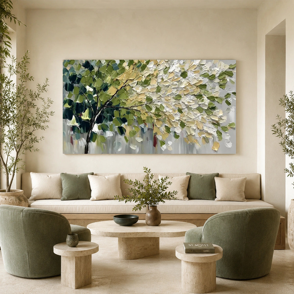 Tree Abstract Textured Wall Art #TP120