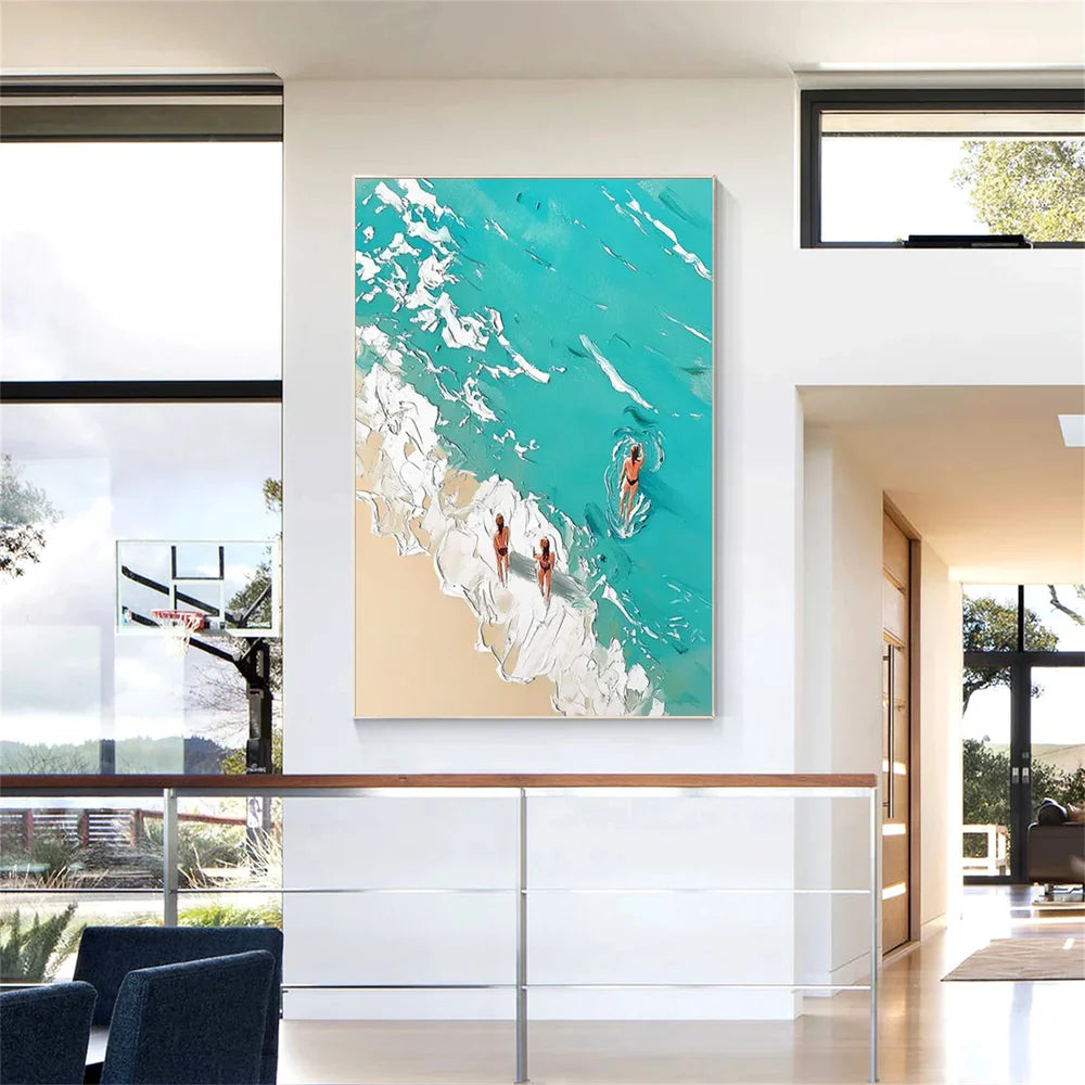 Swimming Sport Textured Wall Art #MS038