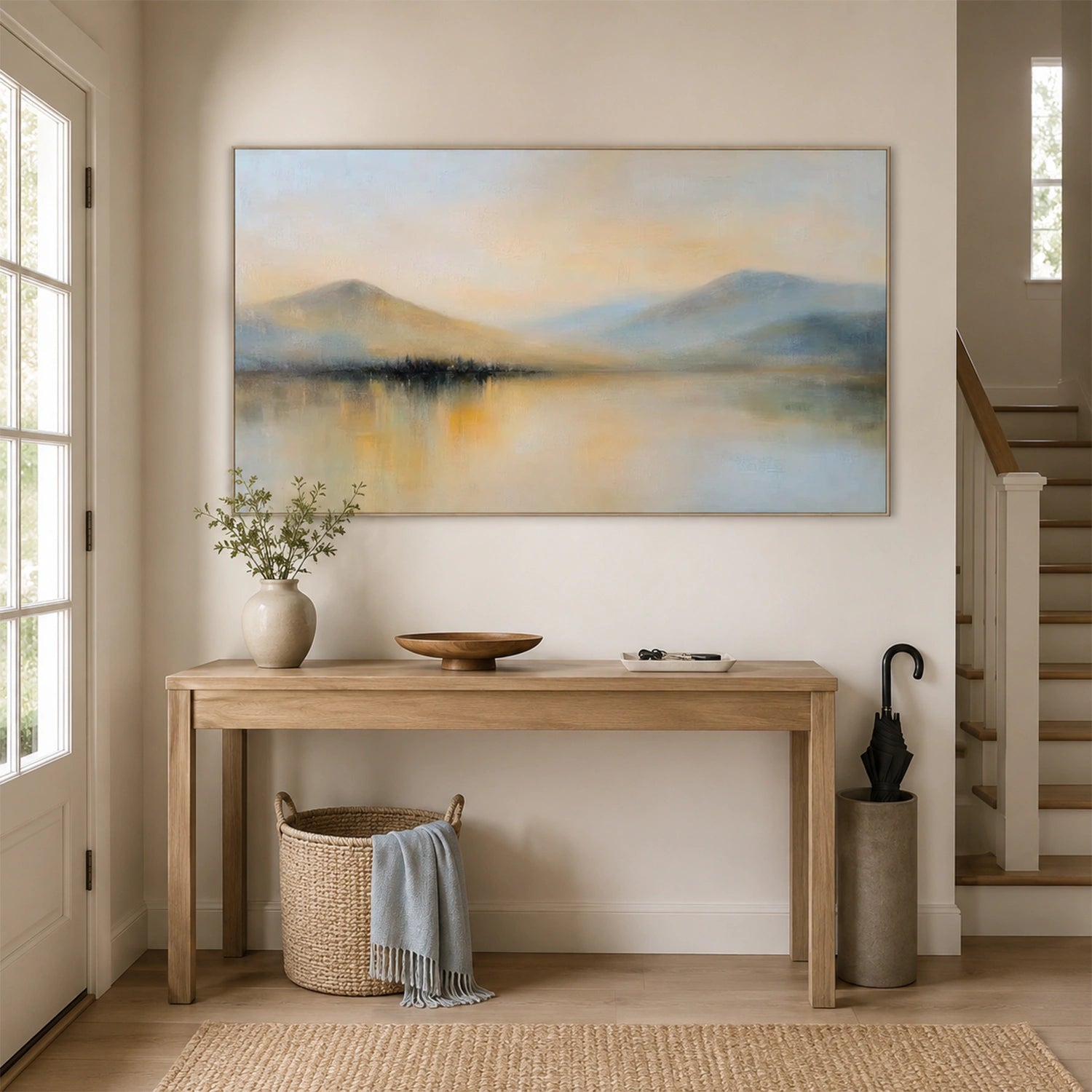 Abstract Mountain Canvas Art #MO070