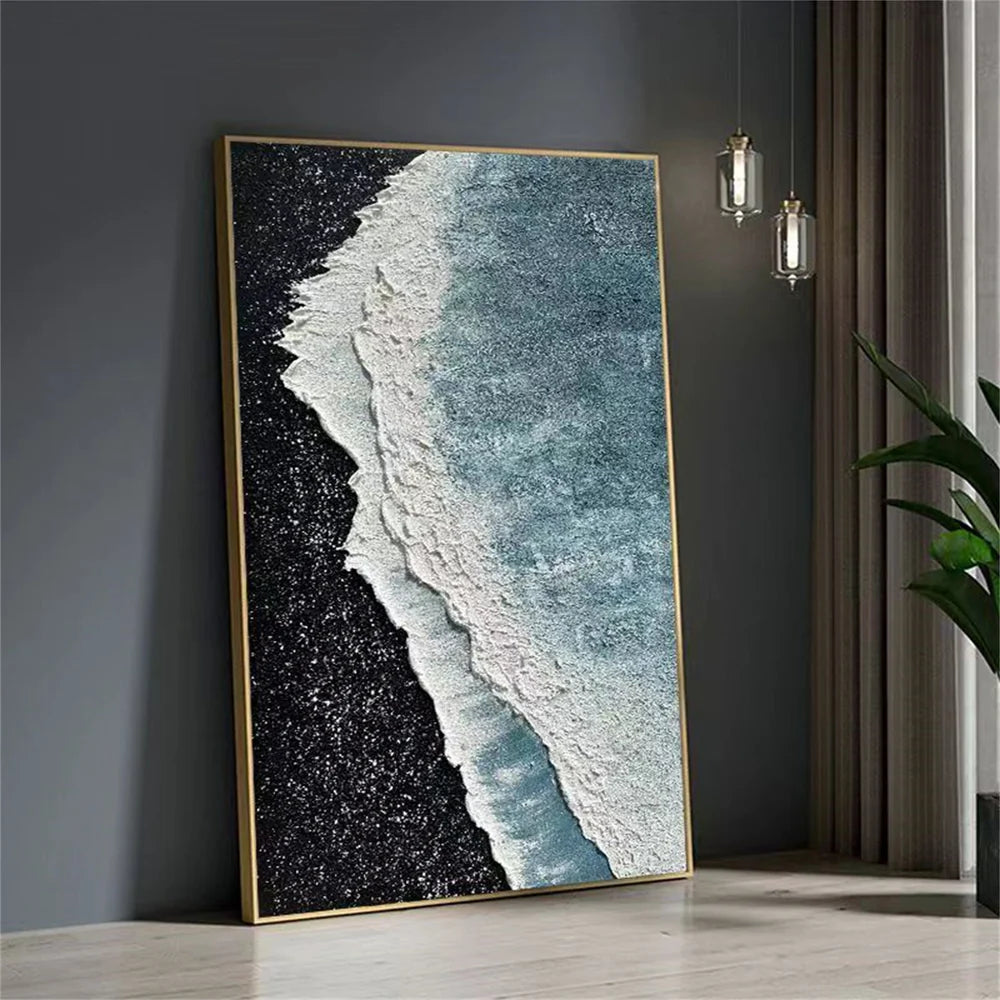 Ocean Textured Painting Canvas #OP026