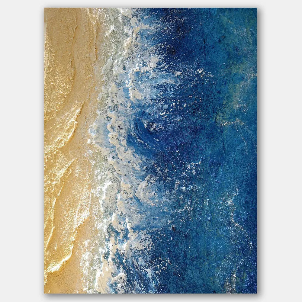 Ocean Textured Painting Canvas #OP006